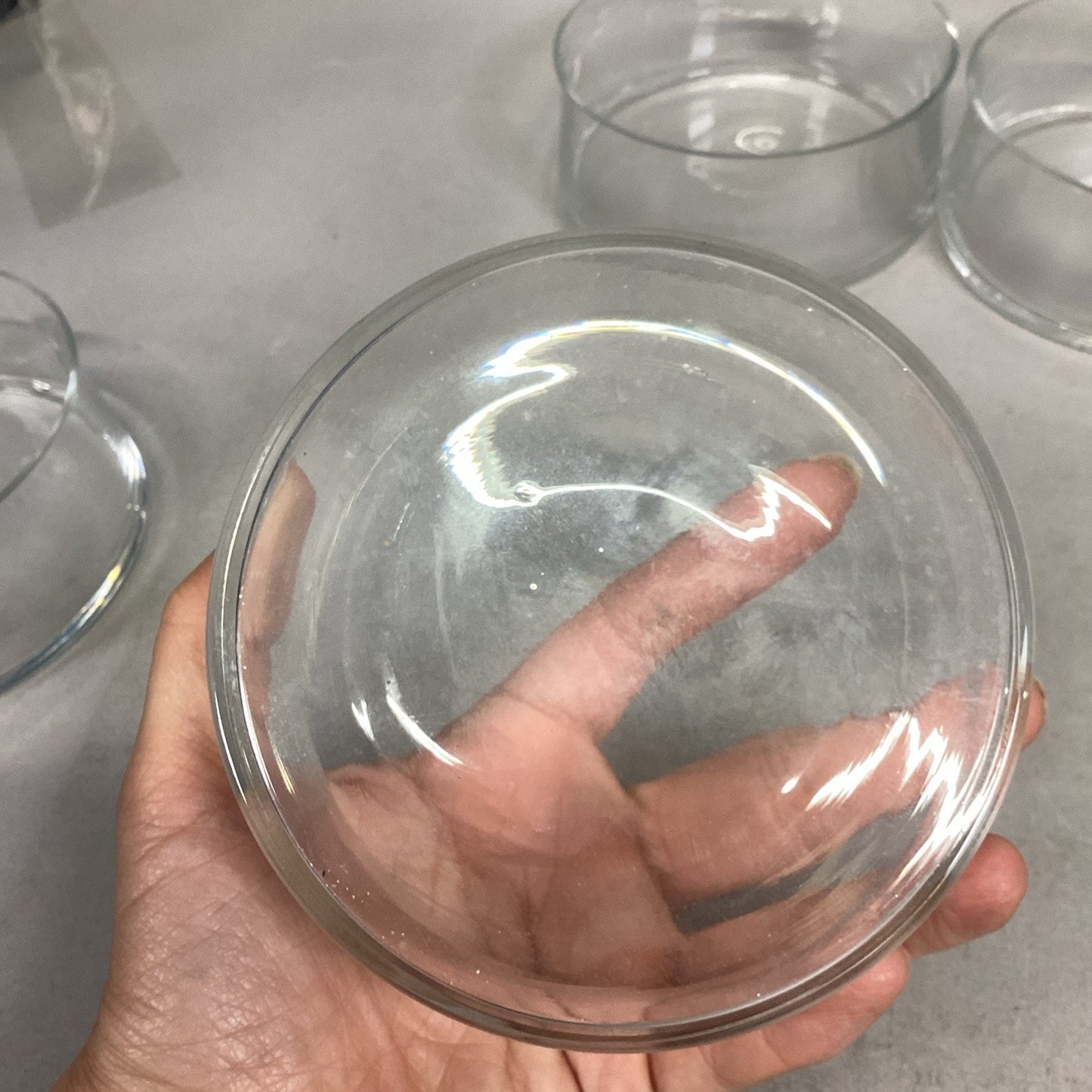 Set Of 6 Glass Bowls For Floating Candles/Flowers Or For Candy/Nuts