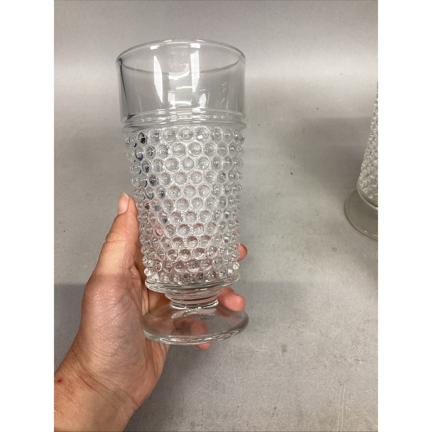 Set Of 7 Anchor Hocking Iced Tea Glass Tumblers - 6.5”H