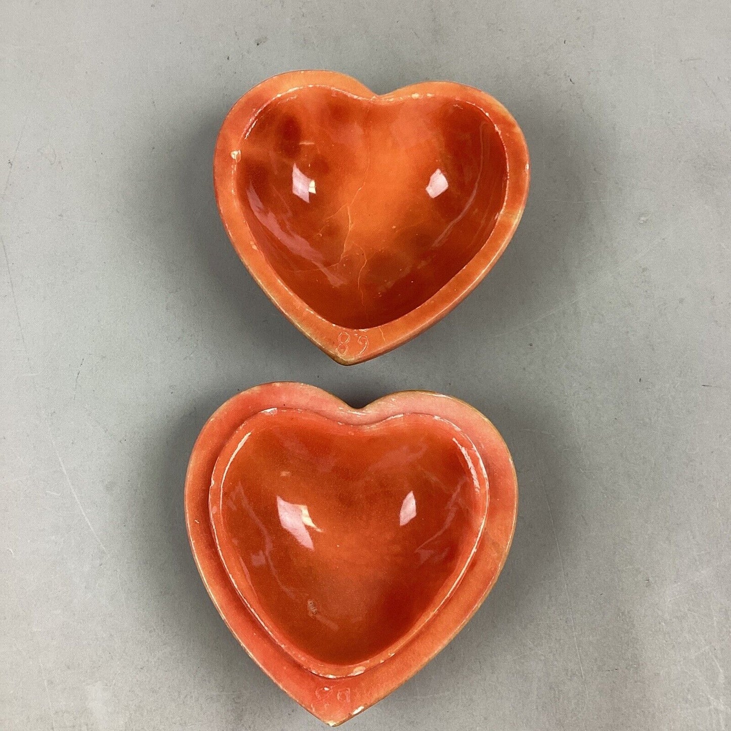 Lidded Heart Shaped Candy Dish Trinket Dish