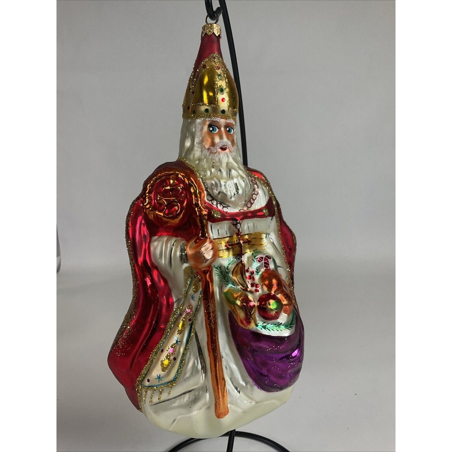 Christopher Radko THE BISHOP St. Nicholas Christmas Ornament Red Robe 1995