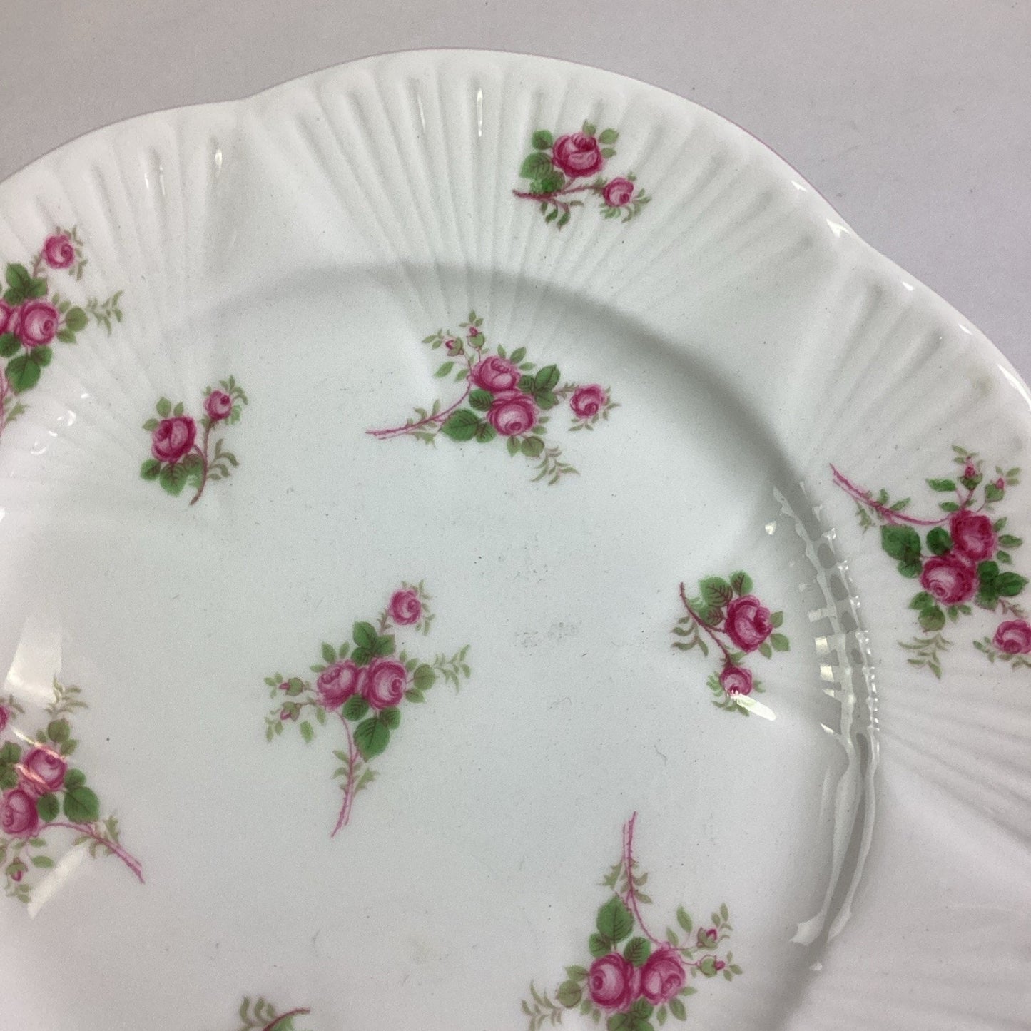 Set Of 2 Shelley Bridal Rose Fine Bone China Salad Plates - #13545 - England