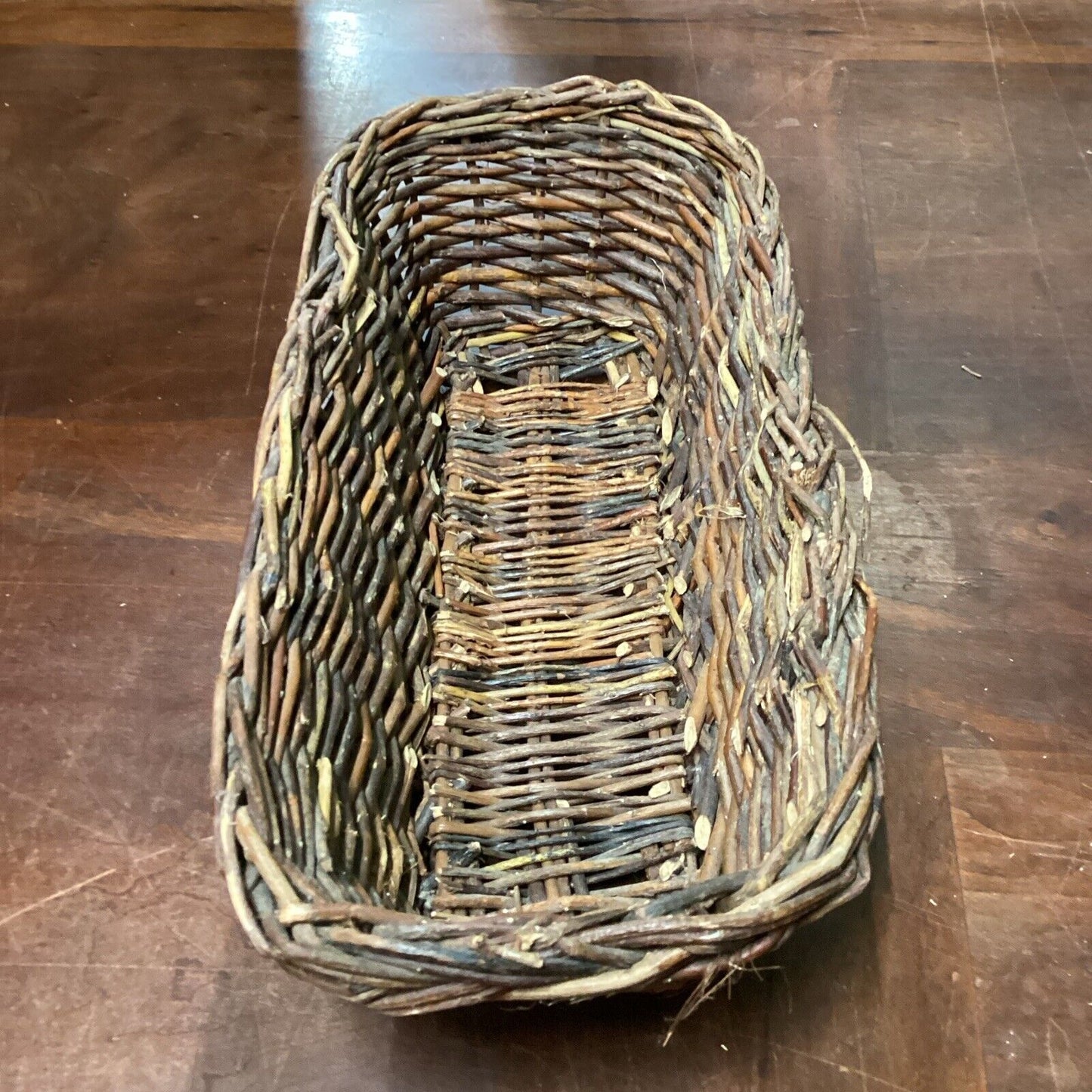 Lot Of 5 Woven, Wicker, Rattan, Wooden Baskets