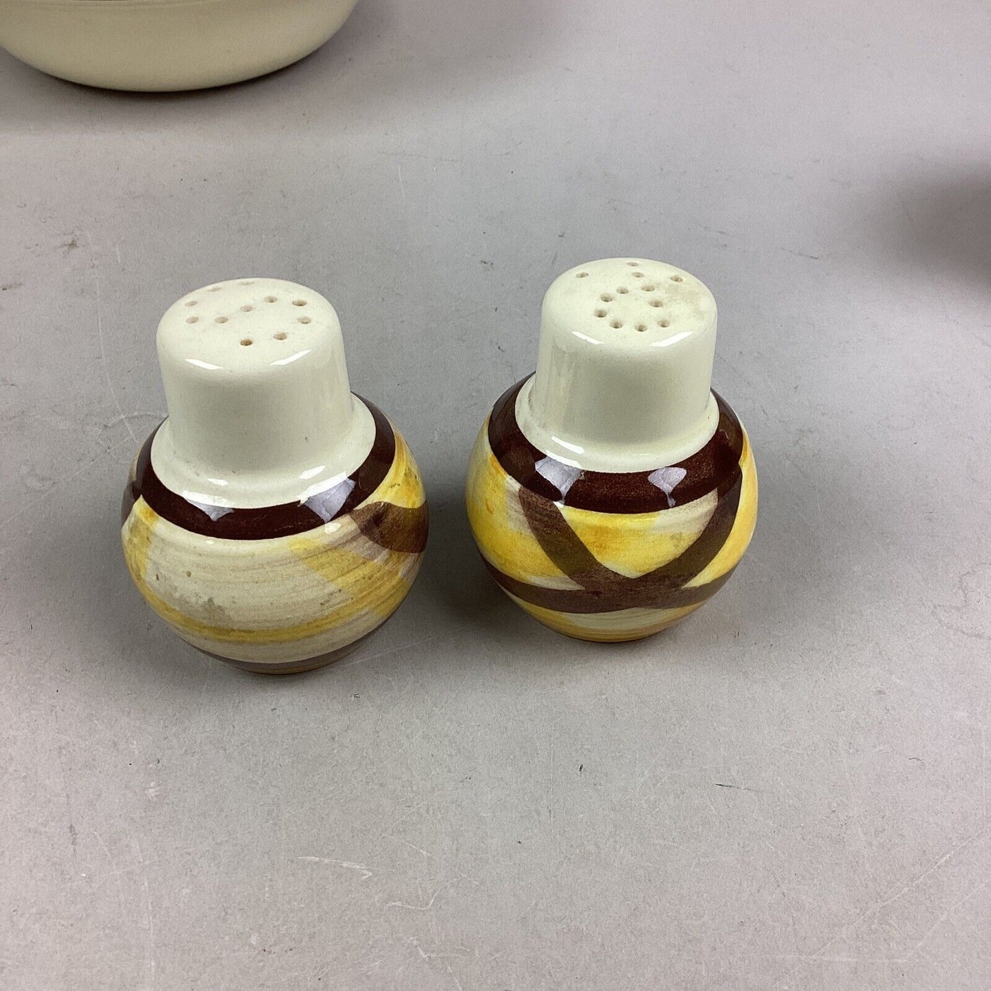 Vernon Kilns Vernonware Set of 4 - Bowl, Creamer, Salt N Pepper Shaker