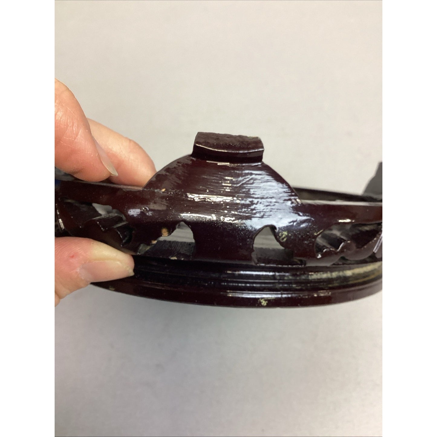 Vintage Wooden Carved Ornate Vase Stand