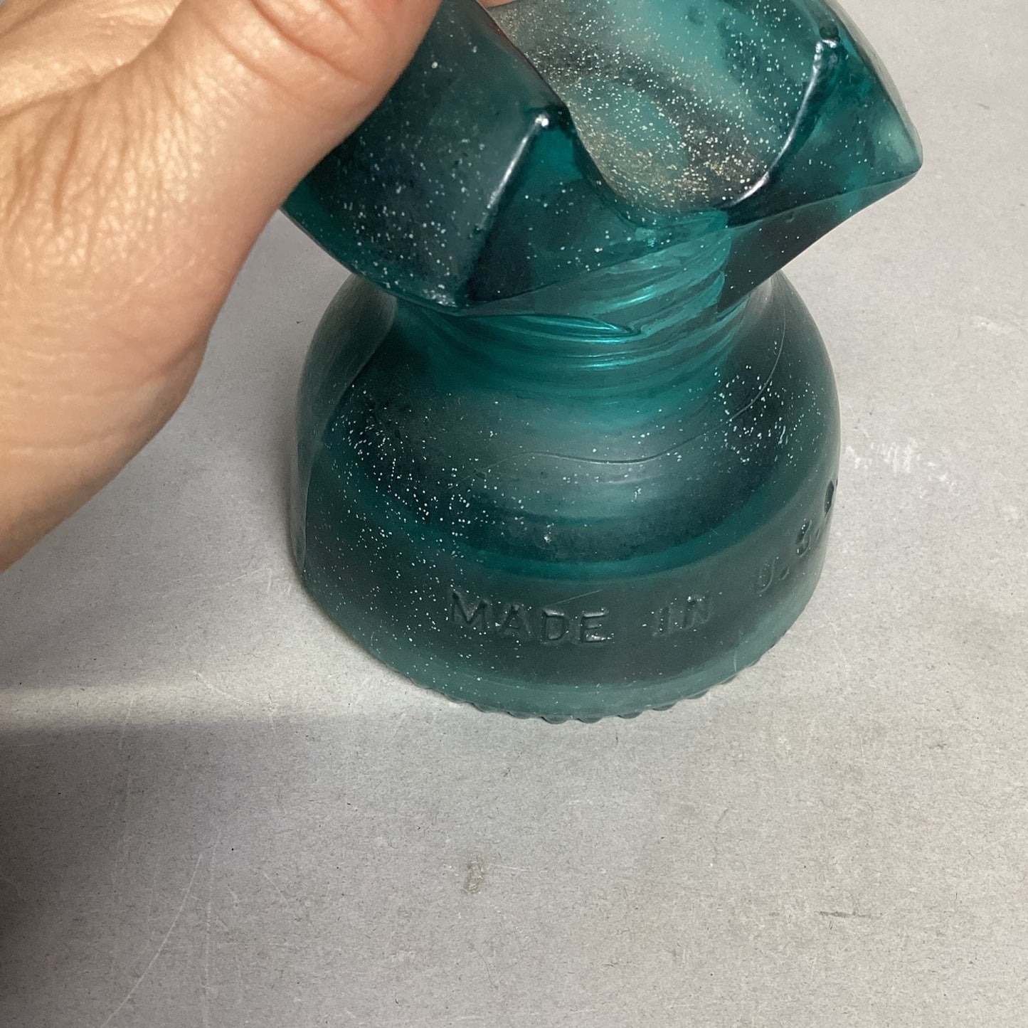 Heminggray #62 Glass Insulator Candle Holder - Made In The USA