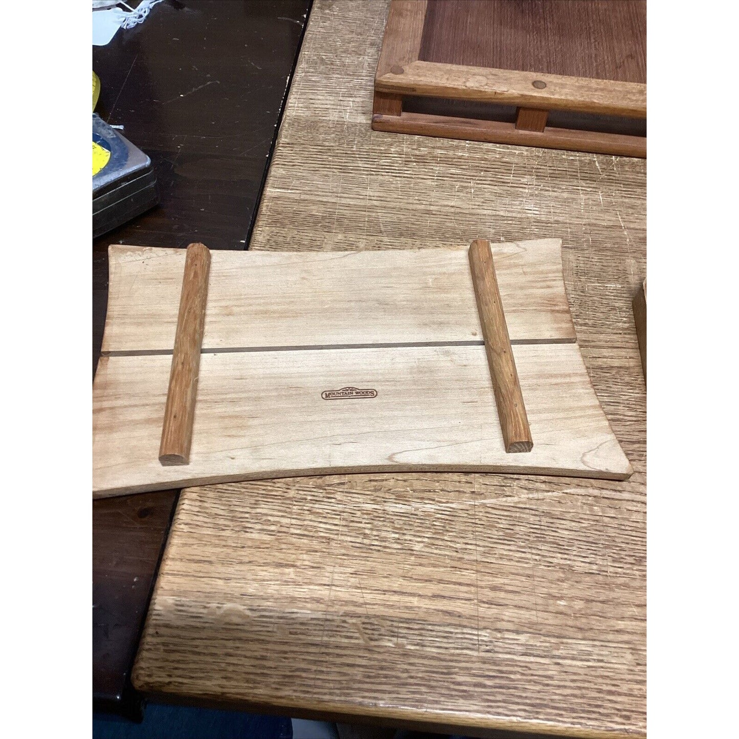 Dansk Teak Wood Host Serving Tray, Mountain Woods Tray & Wood Cutting Board
