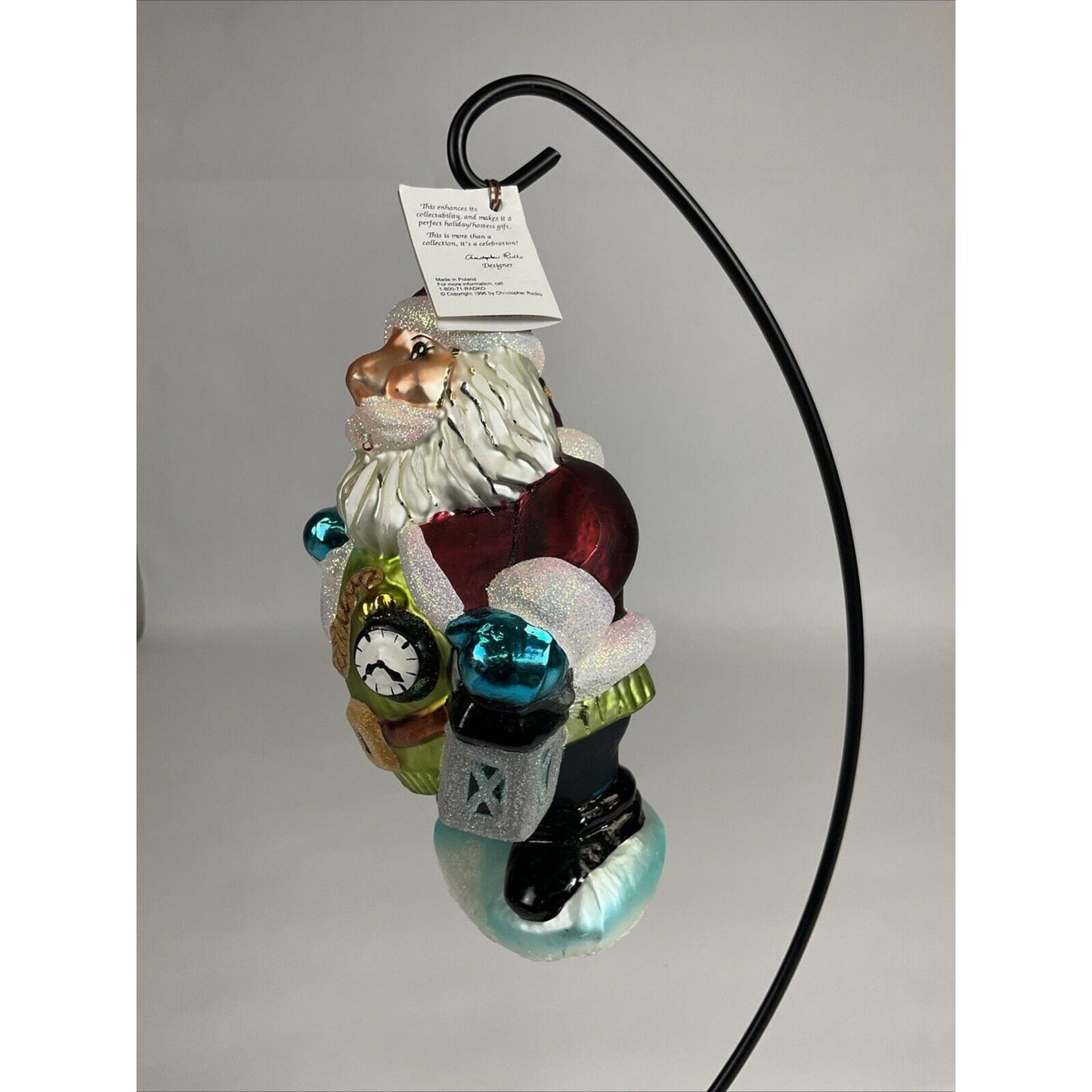 Christopher Radko Vintage Santa Claus Night Watch Christmas Ornament
