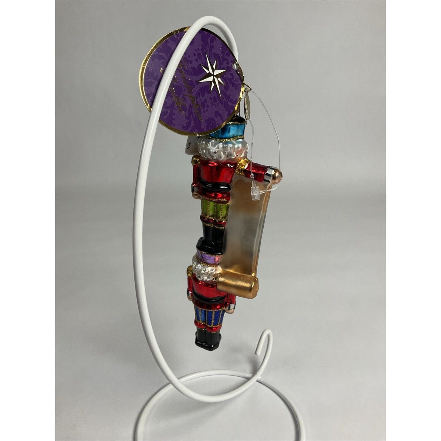 Christopher Radko New Year Nutcracker Glass Christmas Ornament 2013