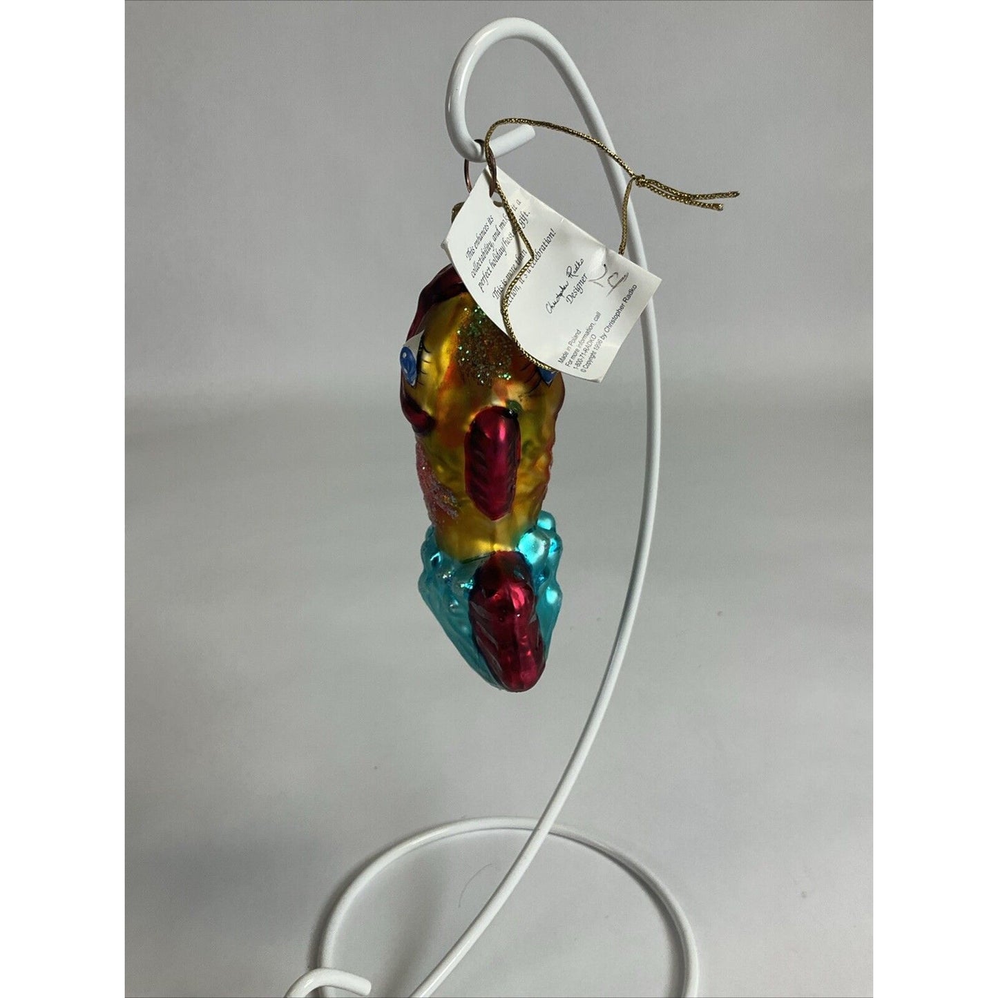 Christopher Radko, "SPLASH" Glass Christmas Ornament 1997