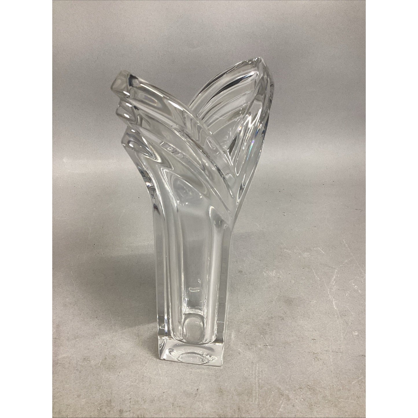 Mikasa Art Deco Glass Vase - 8.25”H