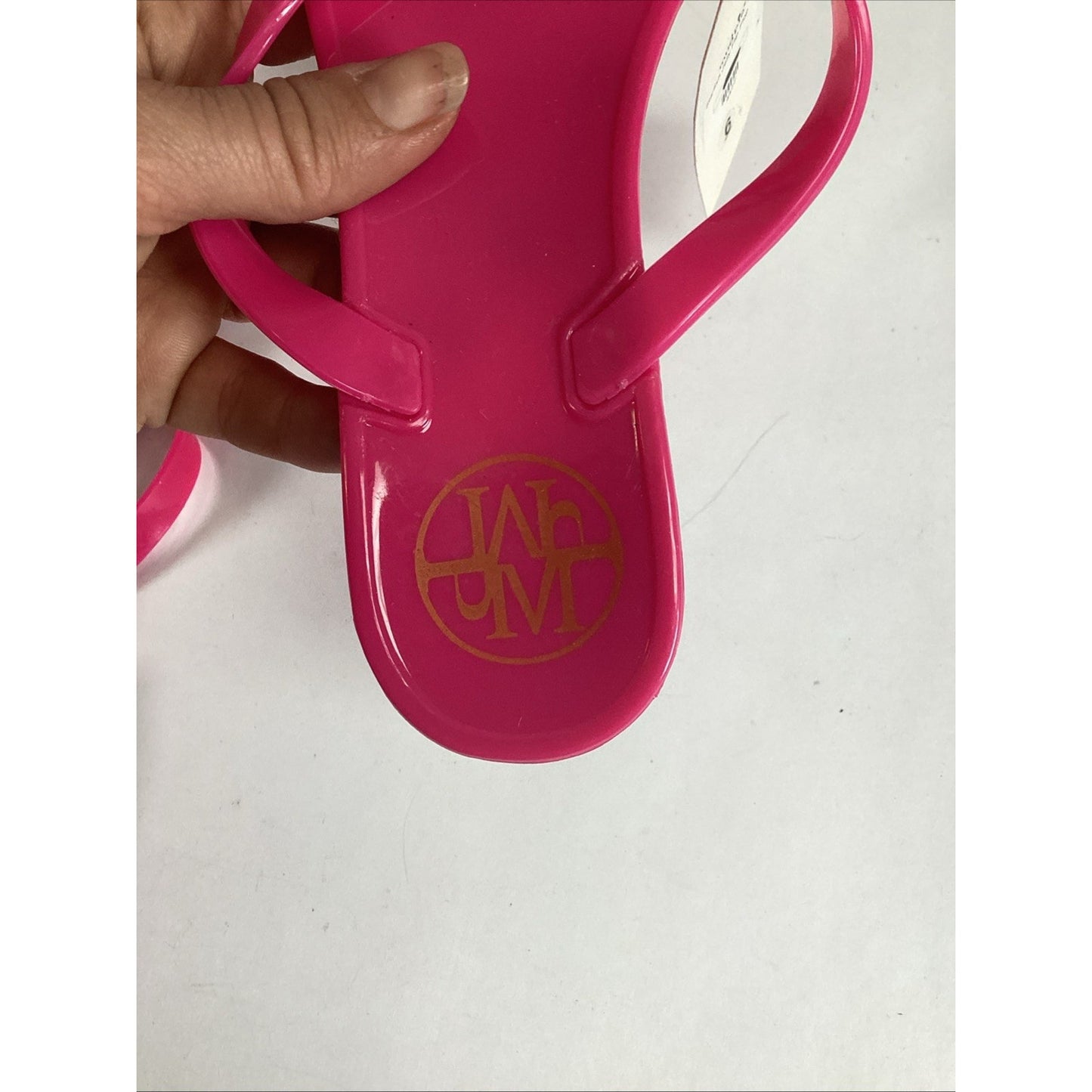 Mudpie Starfish Jelly Pink Flip Flops - Size 6 - NWT