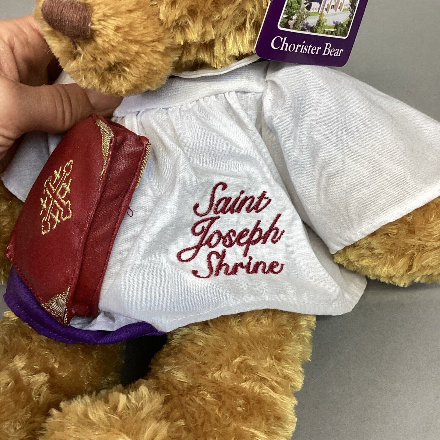 Rare Vintage GUND 14" CHORISTER Golden Teddy Bear W/ Hymnal & Tags - #45881