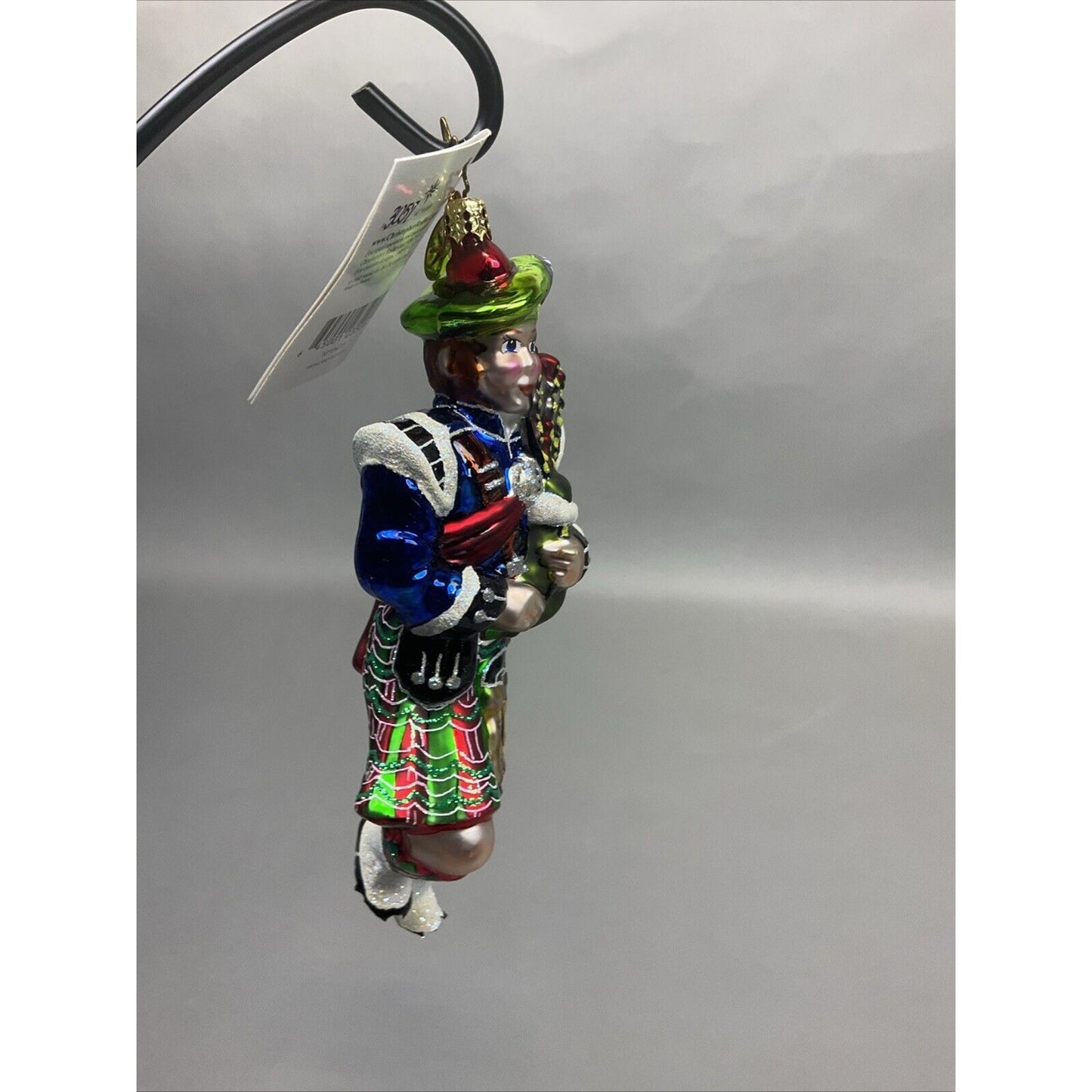 Radko “Highland Eleven” + “Winter Dream Santa” Christmas Ornaments / Damaged