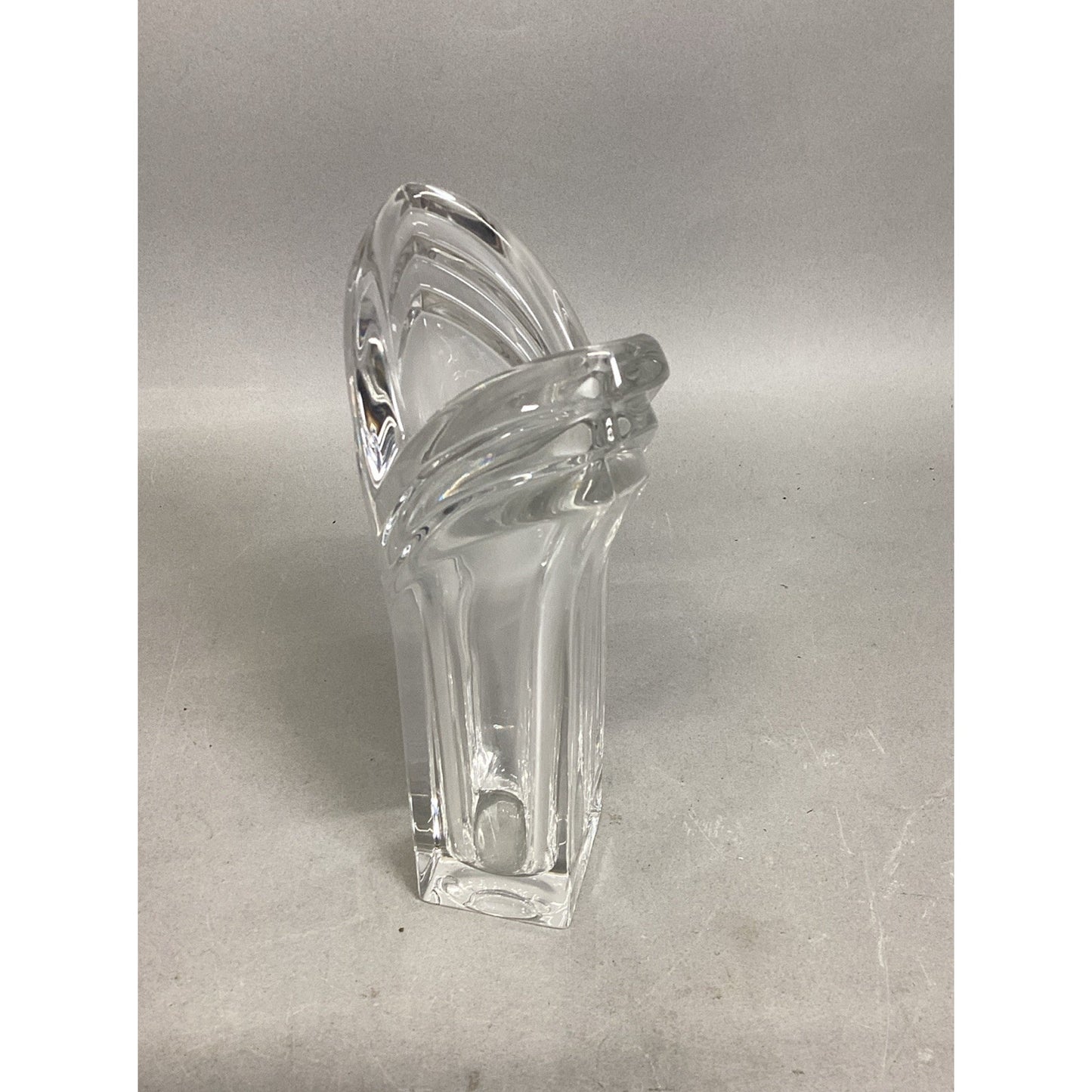 Mikasa Art Deco Glass Vase - 8.25”H