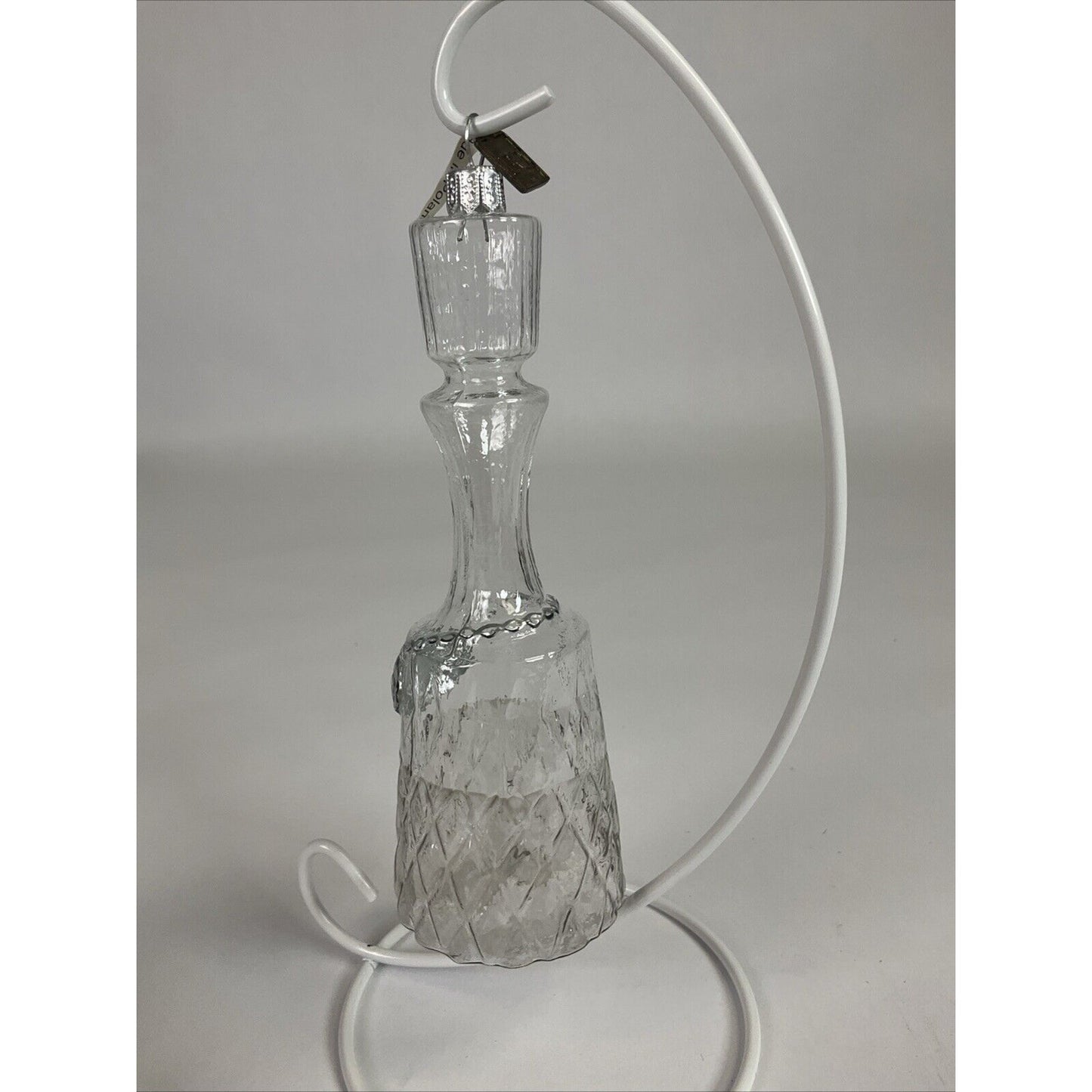 EC Eric Cortina Poland Glass Vodka Bottle Christmas Ornament