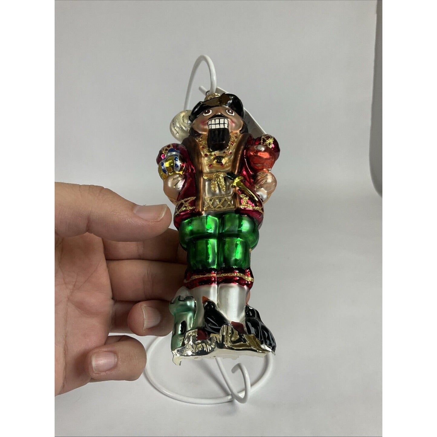 Radko Vintage King Henry VIII + Rags To Romance Boy Christmas Ornaments /Damaged