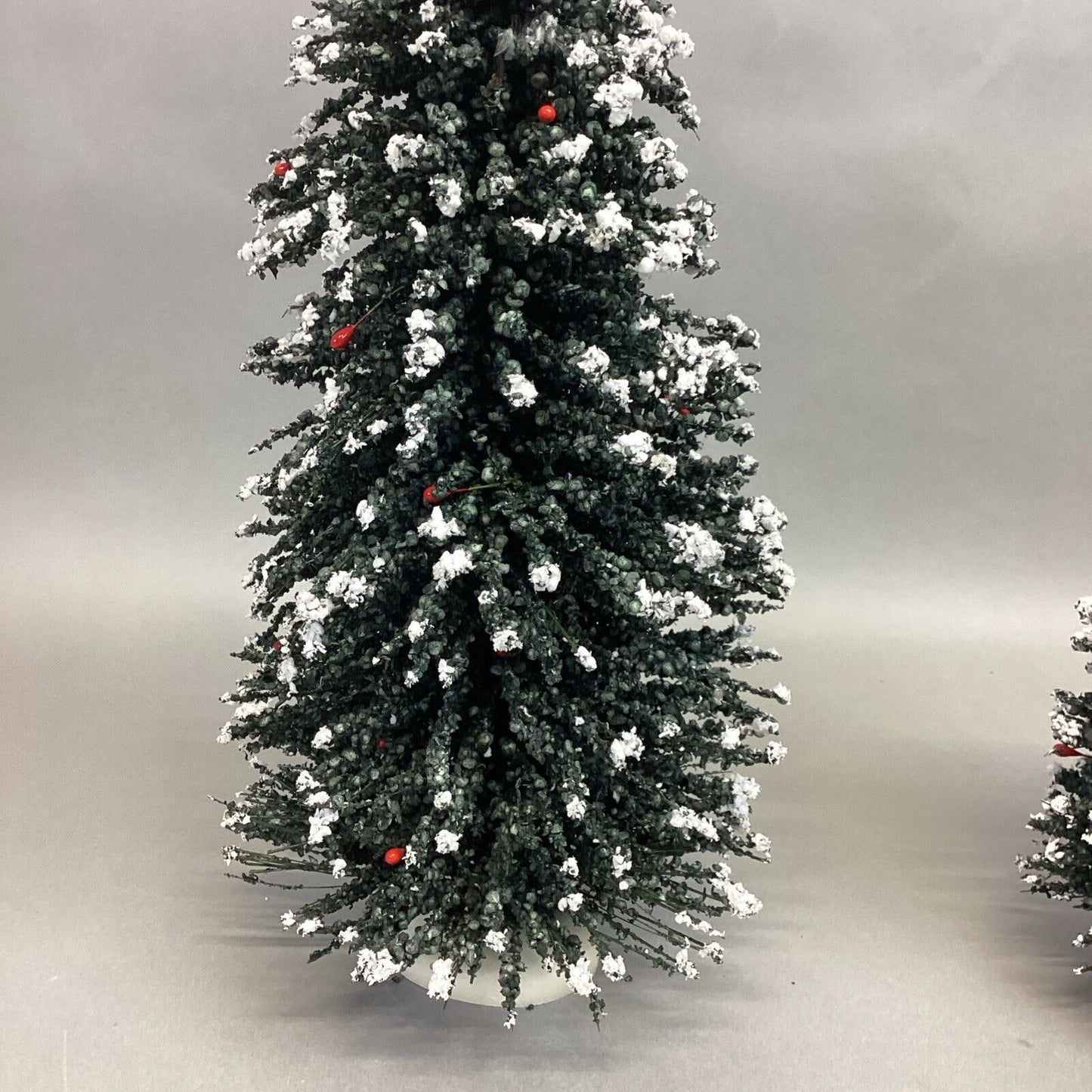 Set Of 3 Byers Choice Snow Capped Christmas Trees