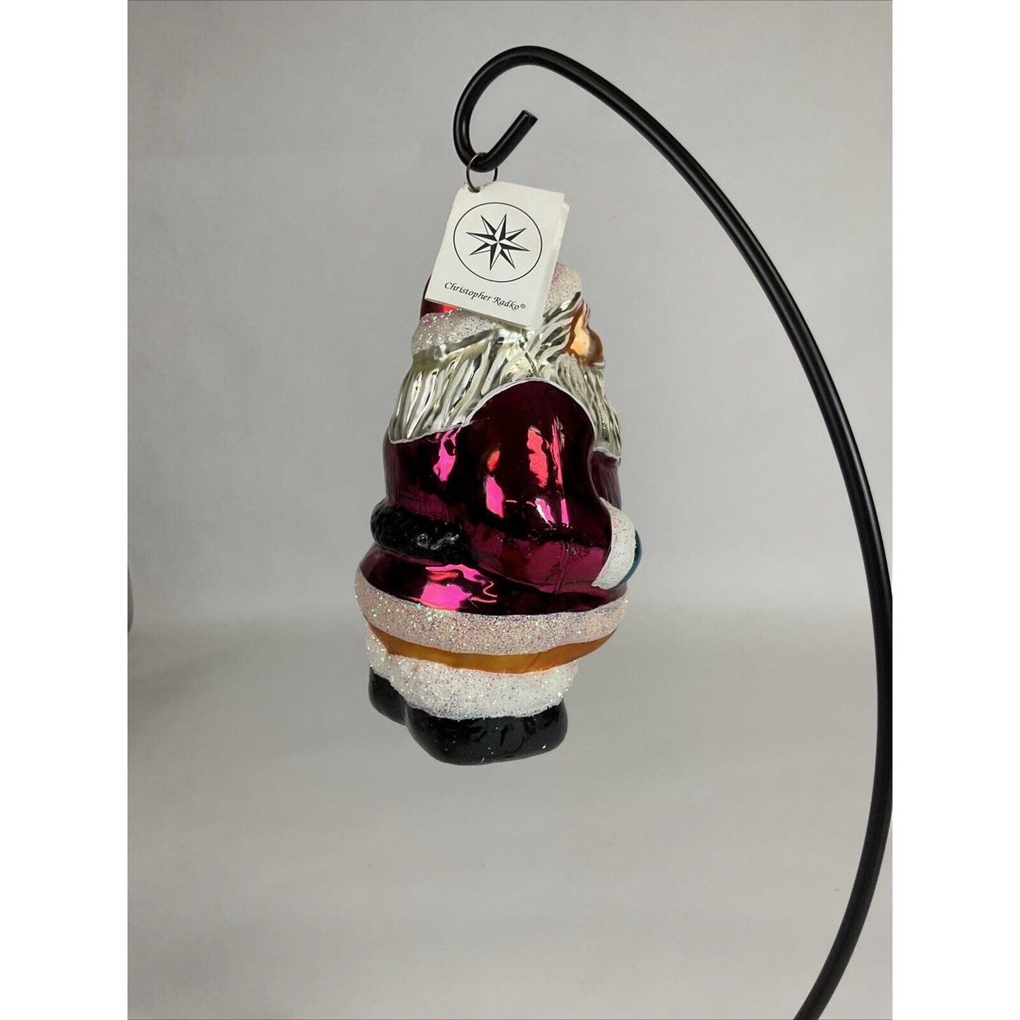 Radko ROUND ABOUT SANTA Christmas Ornament LARGE