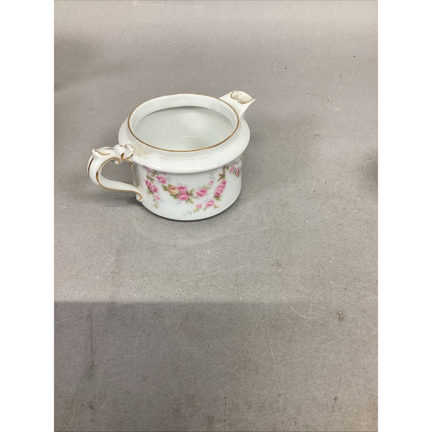 Swarzburg Pink Floral Teapot & Pink Floral Creamer - Unmarked - #701