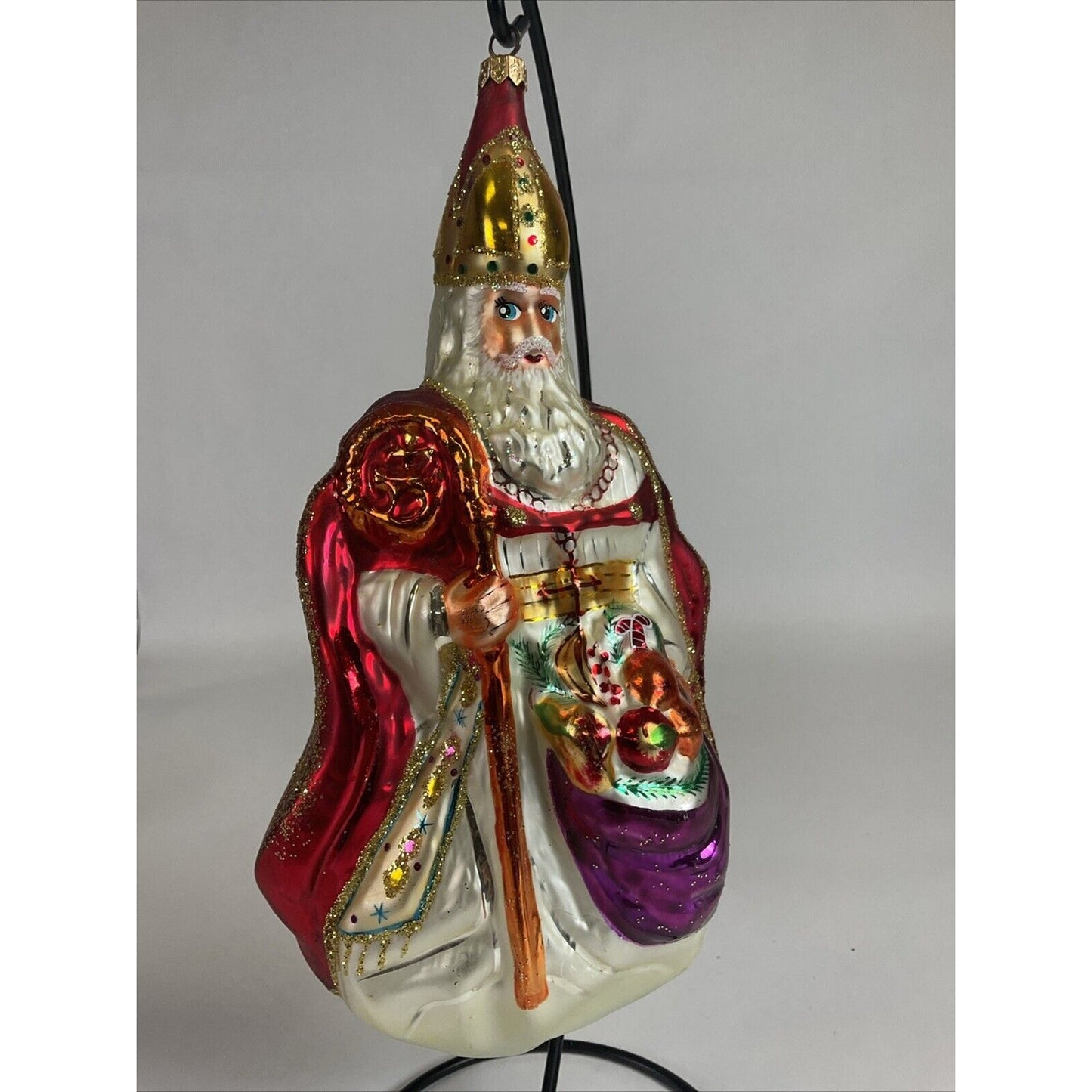 Christopher Radko THE BISHOP St. Nicholas Christmas Ornament Red Robe 1995