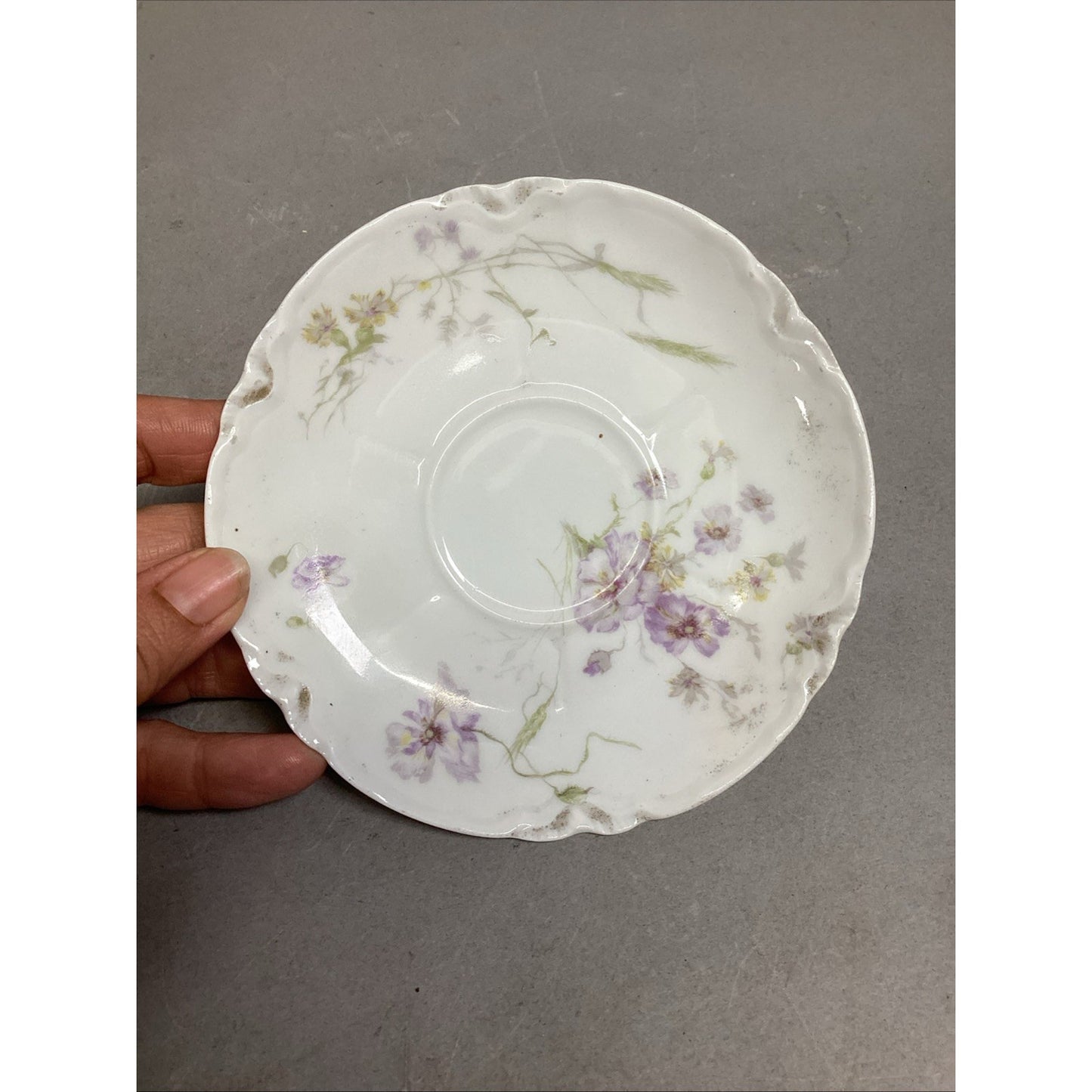 Set of 20 Limoges France Lavender Floral Plates/Bowls/Saucers