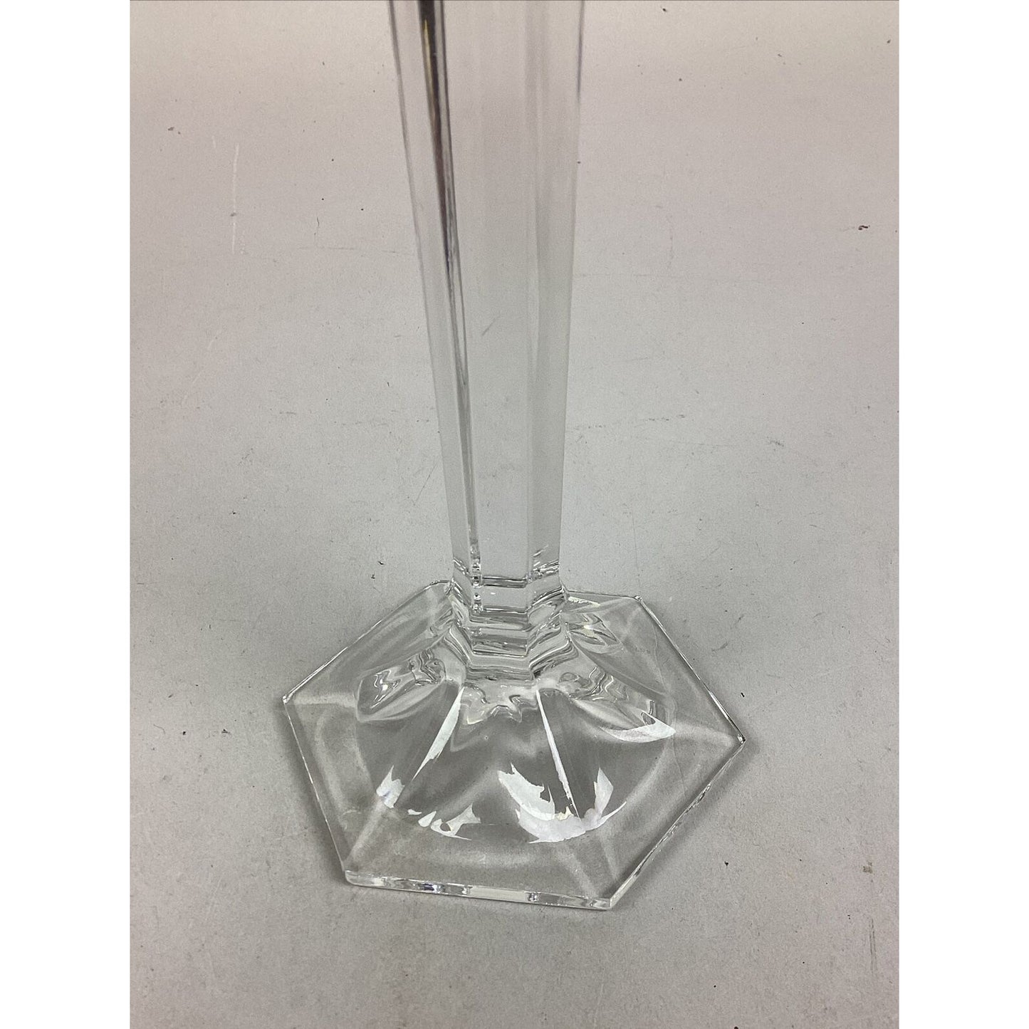 Set of 3 Glass Candlestick Holders