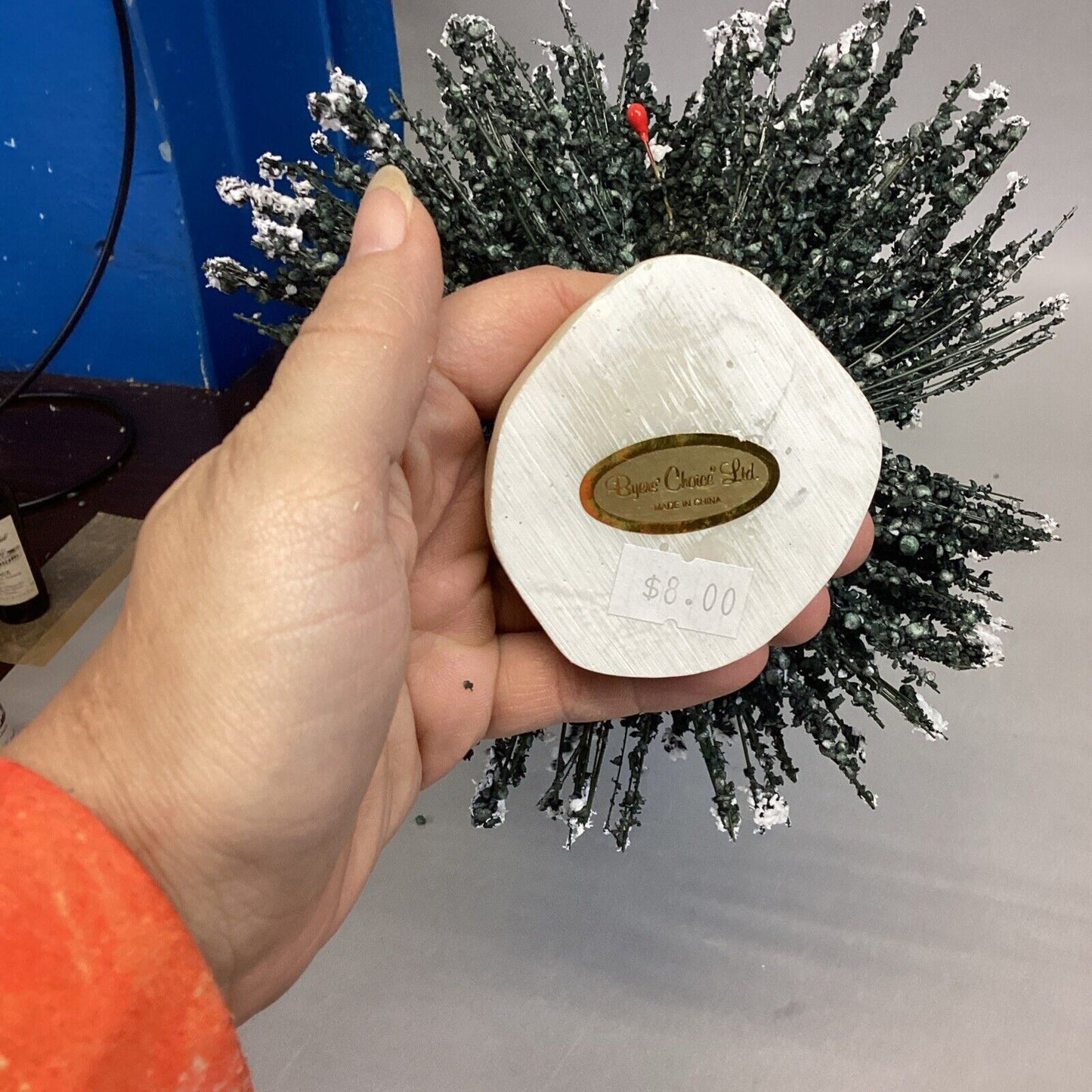 Set Of 3 Byers Choice Snow Capped Christmas Trees