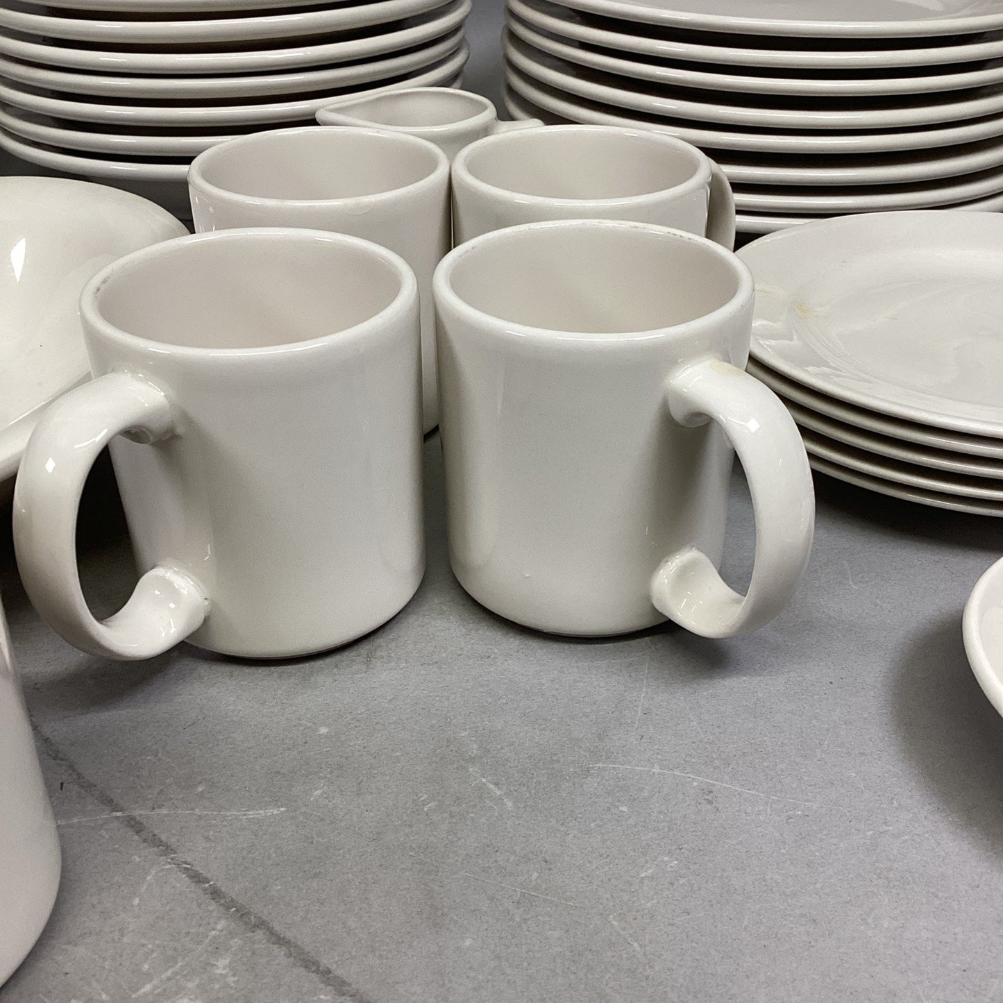 Homer Laughlin China - Set Of 34 Bowls, Plates, Mugs, Soup Bowls & More