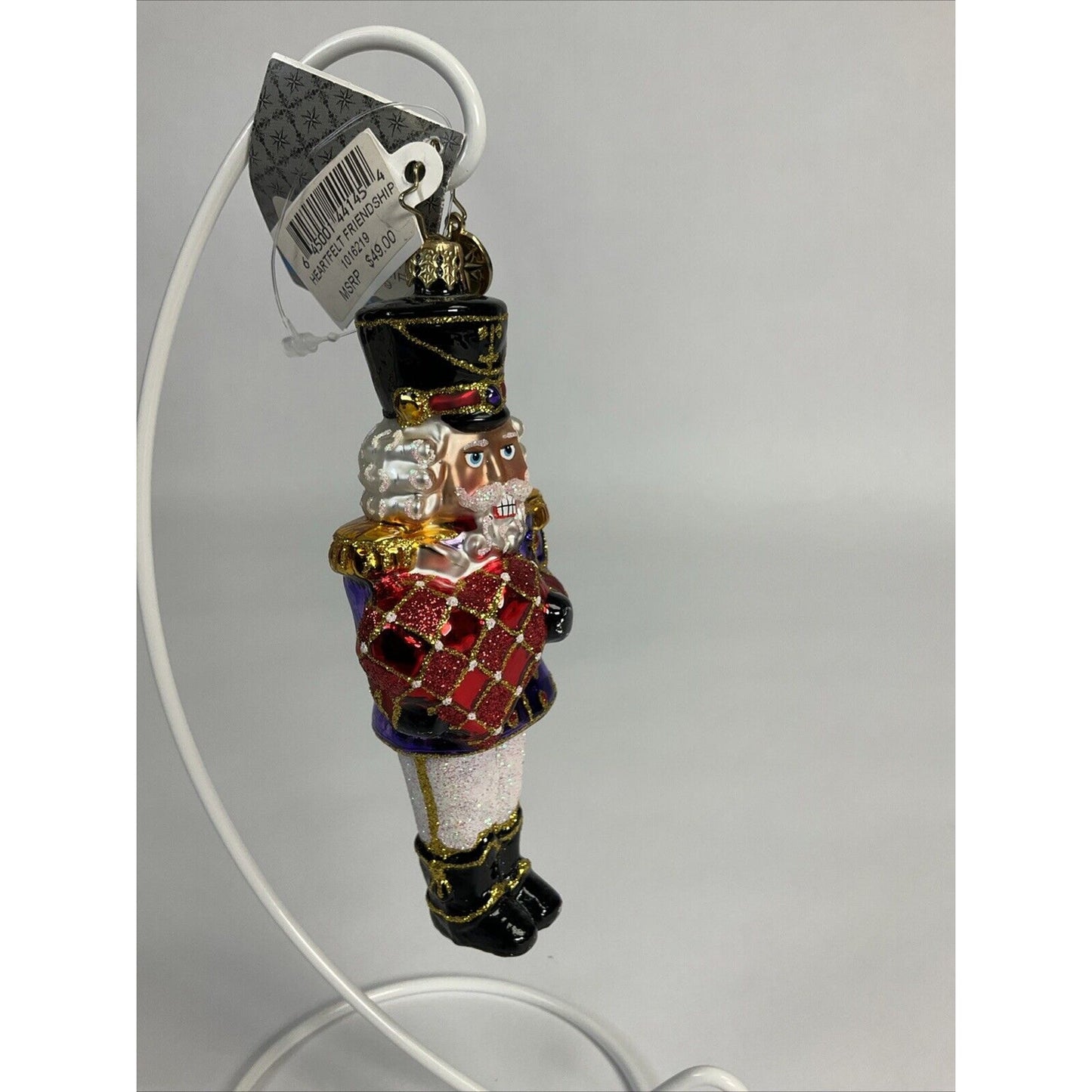 Christopher Radko Heartfelt Friendship Glass Christmas Ornament
