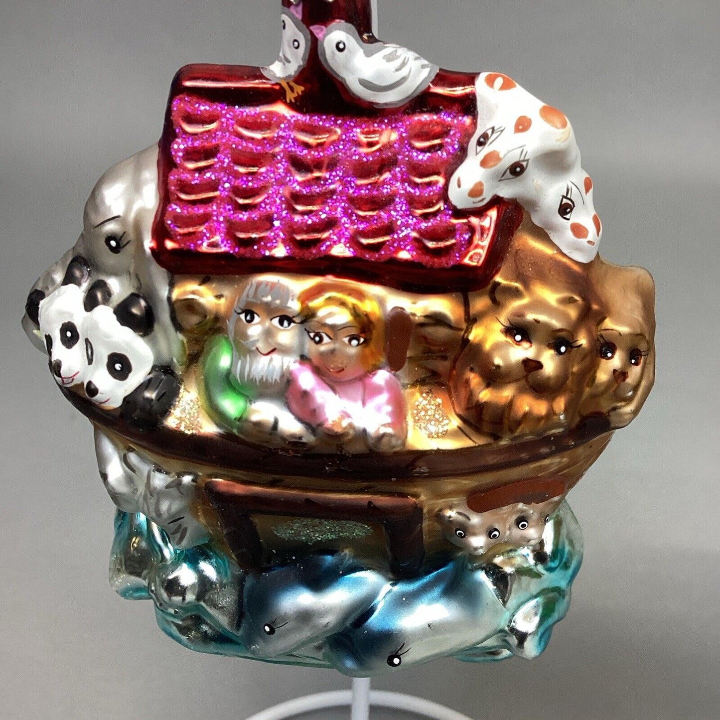 Christopher Radko And Kurt Adler Noah’s Ark Glass Ornaments