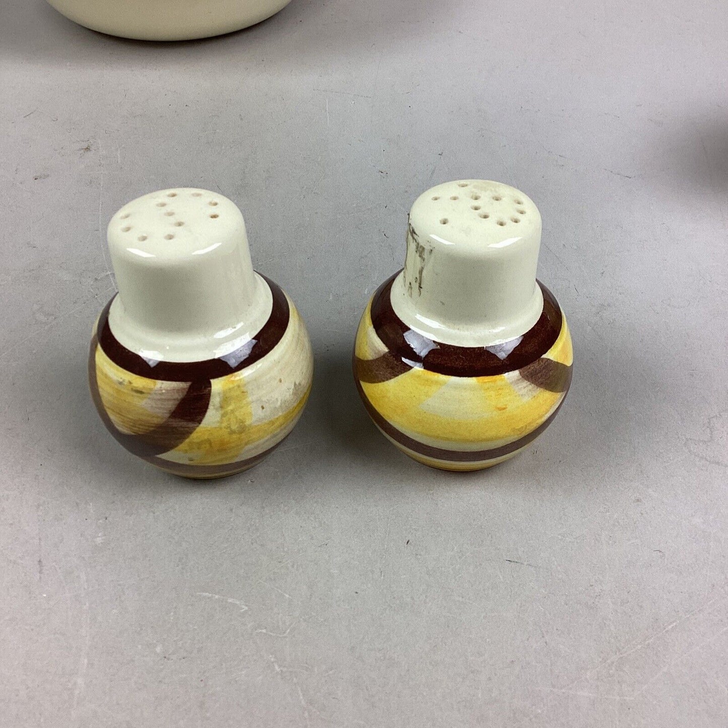 Vernon Kilns Vernonware Set of 4 - Bowl, Creamer, Salt N Pepper Shaker