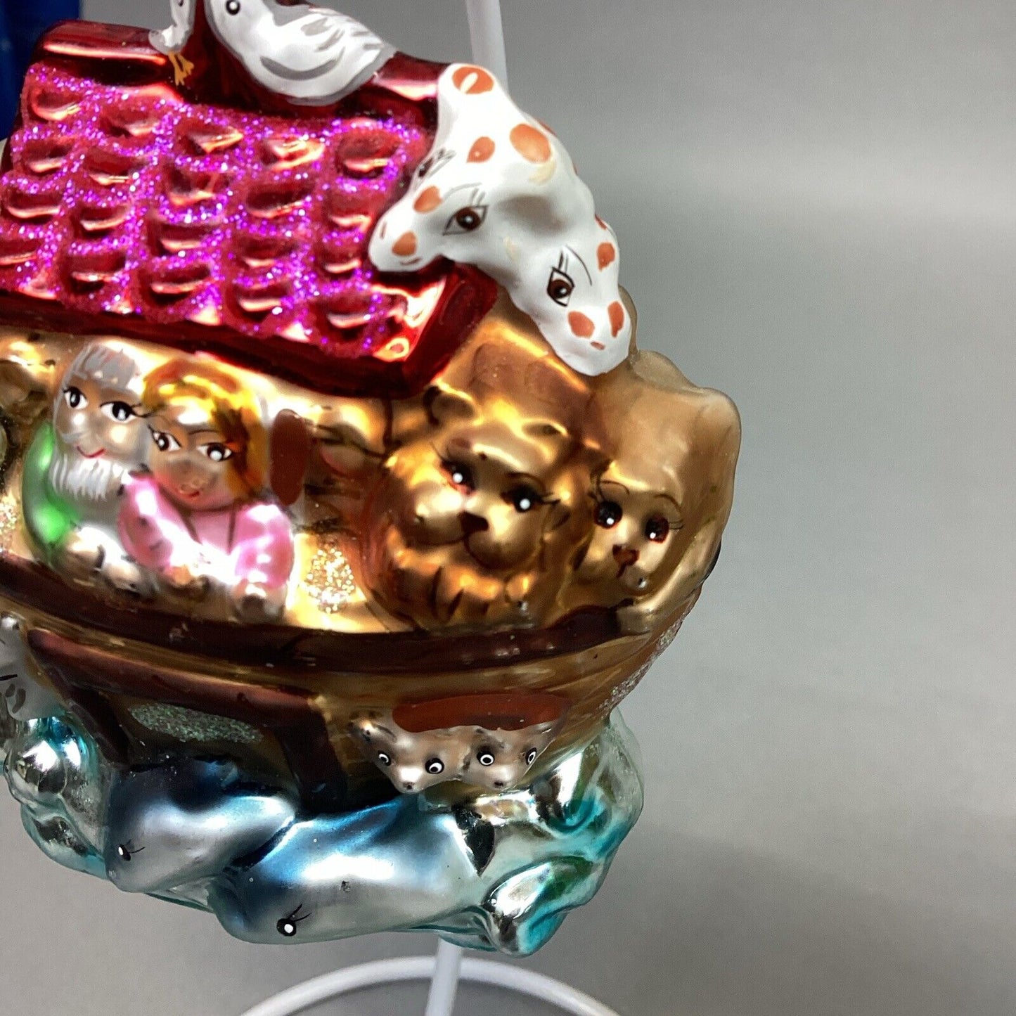 Christopher Radko And Kurt Adler Noah’s Ark Glass Ornaments