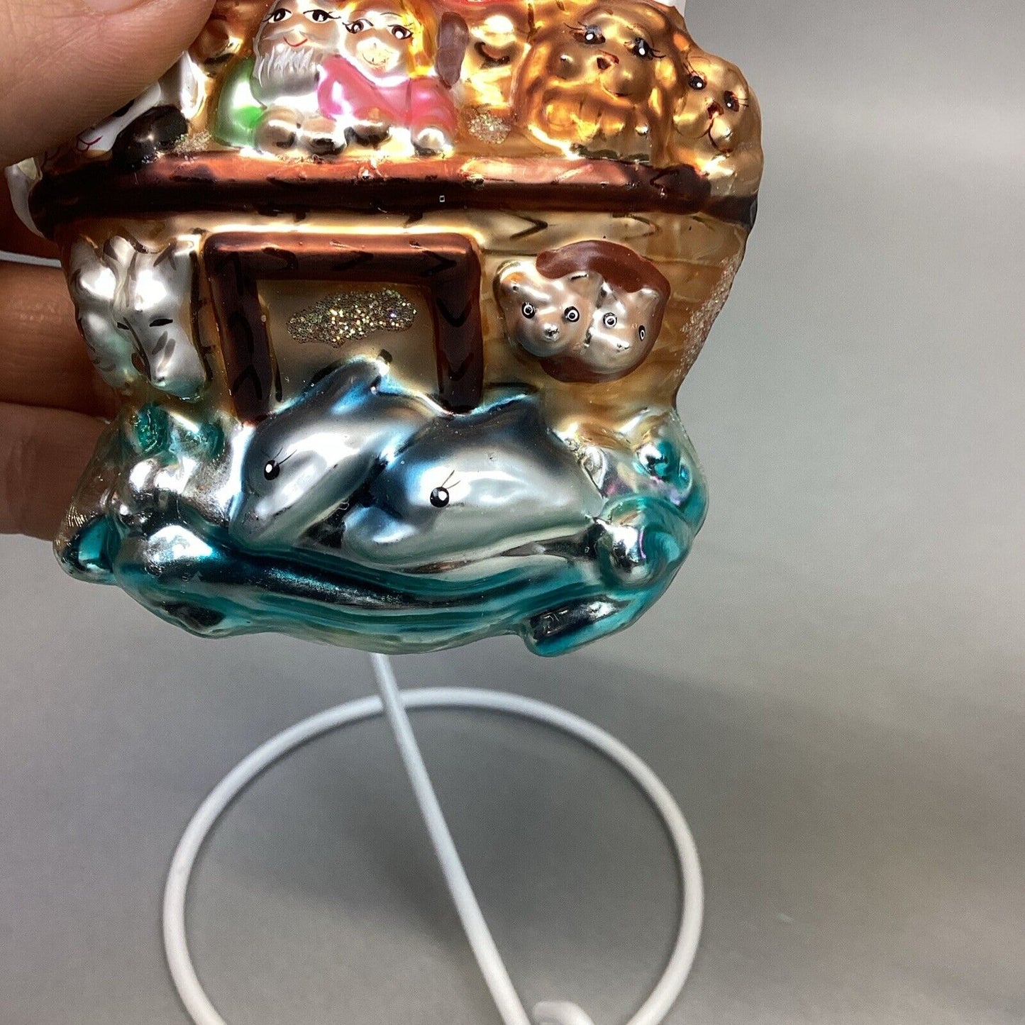 Christopher Radko And Kurt Adler Noah’s Ark Glass Ornaments