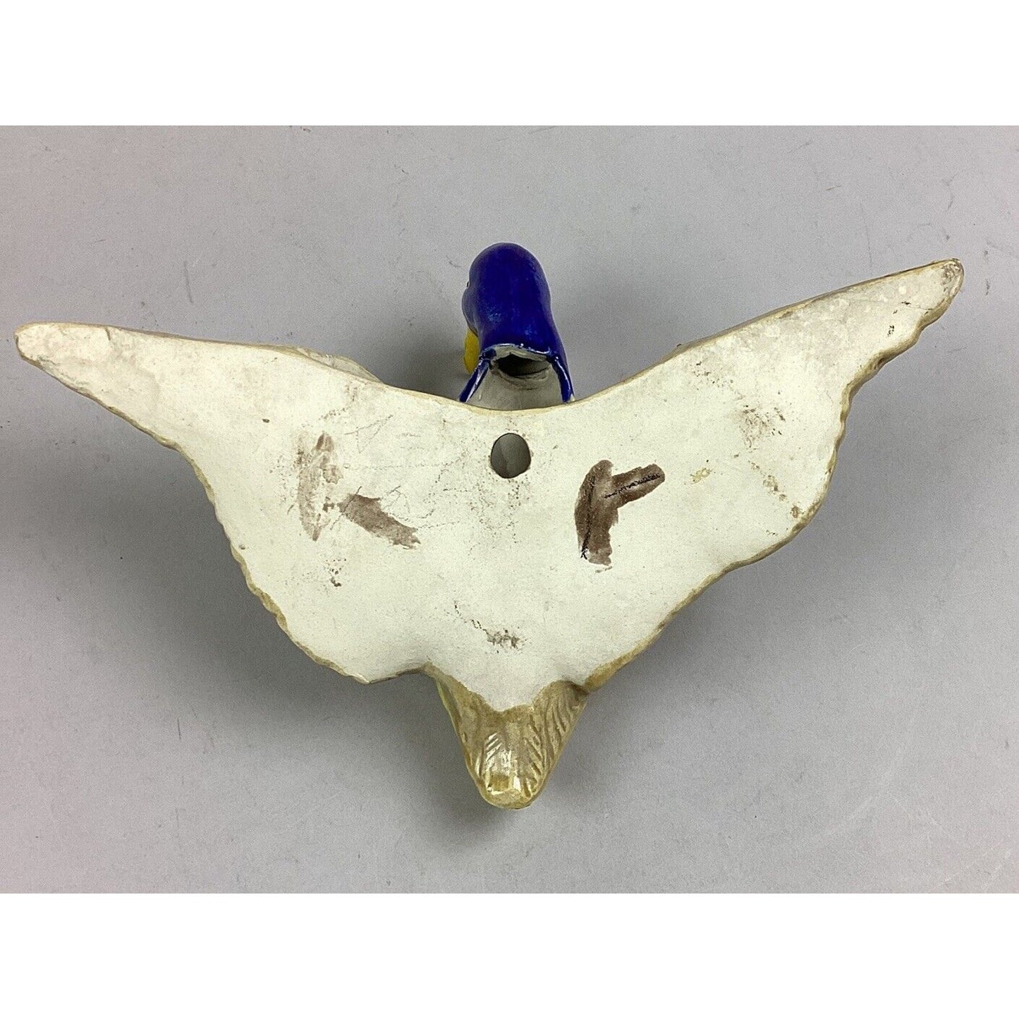 Vintage Flying Yellow Duck W/ Blue Head Wall Decoration - 7”