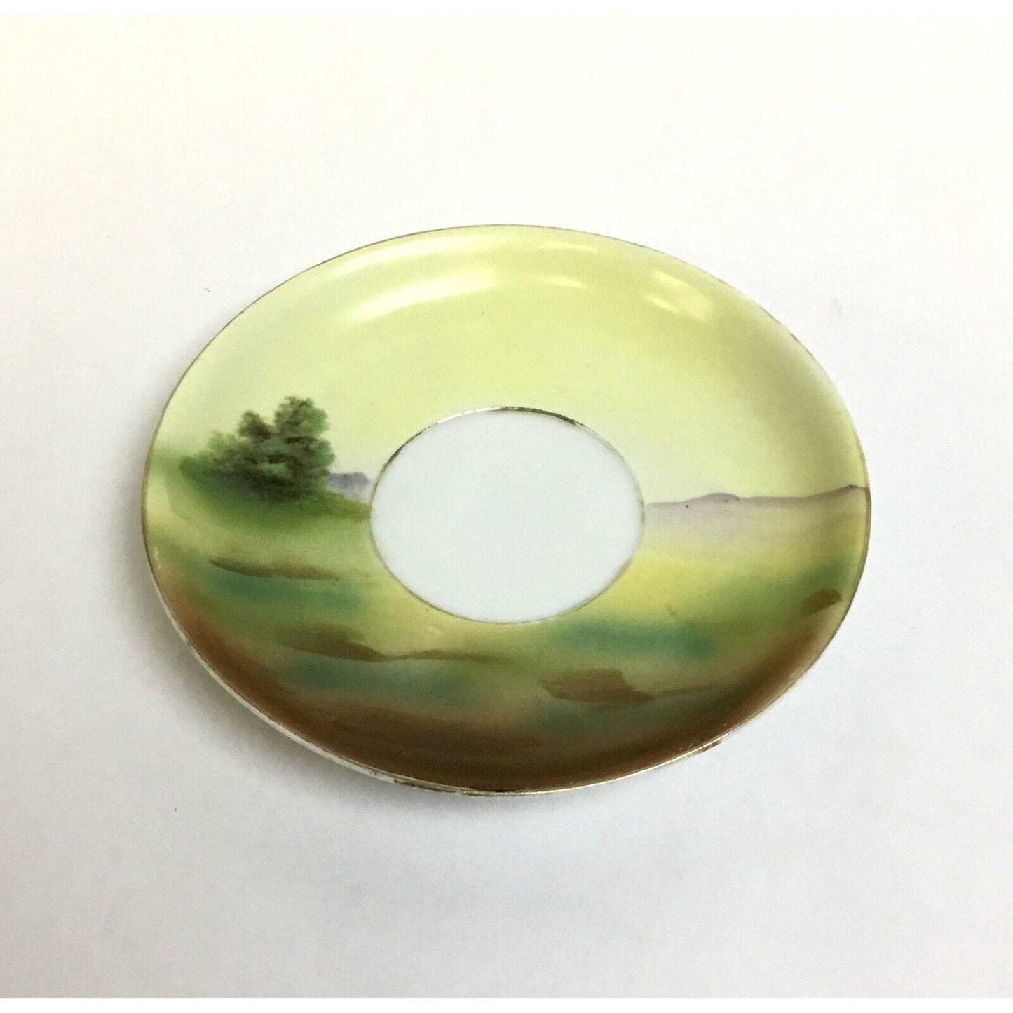 Royal Bayreuth Farm Scene Cup, Saucer And Plate