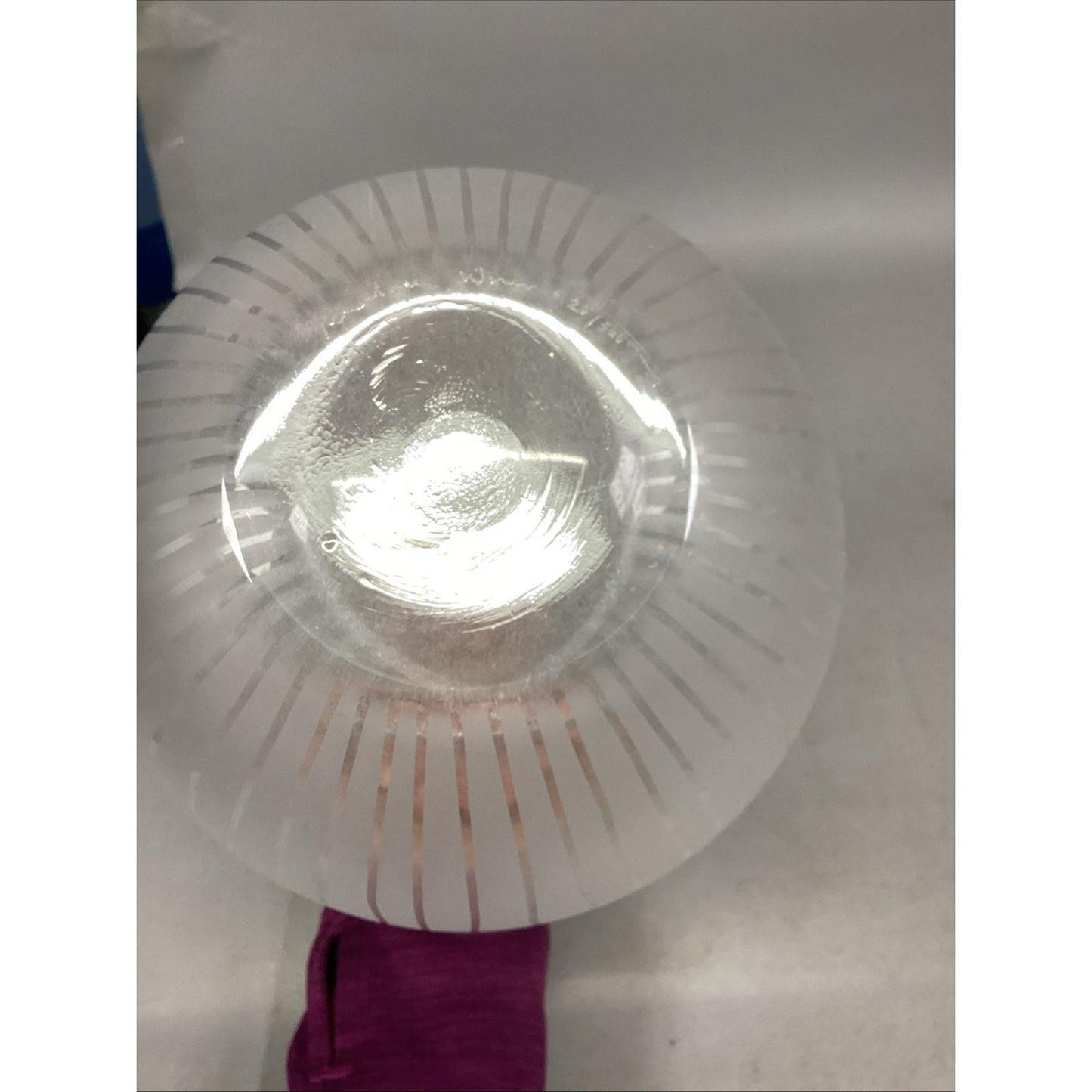 10.25” Striped Glass Vase
