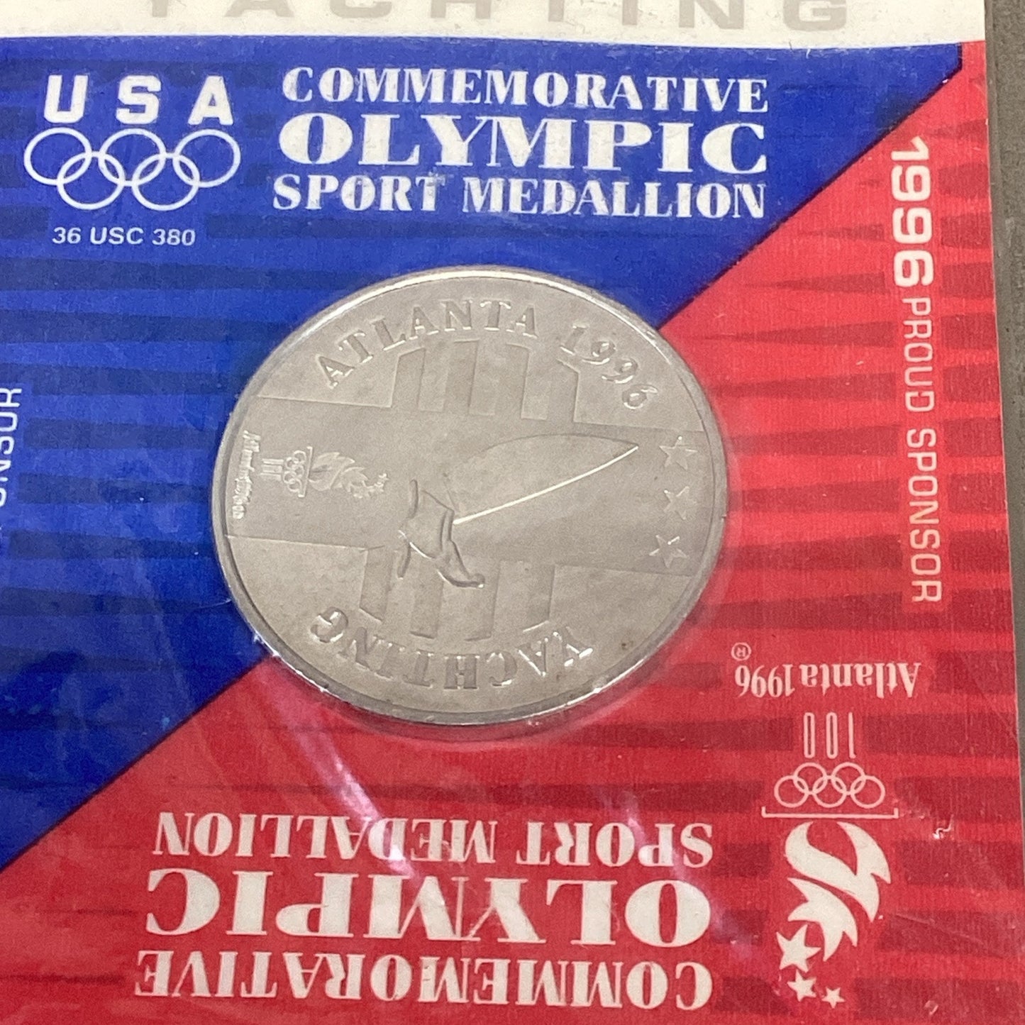 USA Commemorative Atlanta 1996 Olympics Minute Maid XL T-Shirt/7 Pins/Medallion