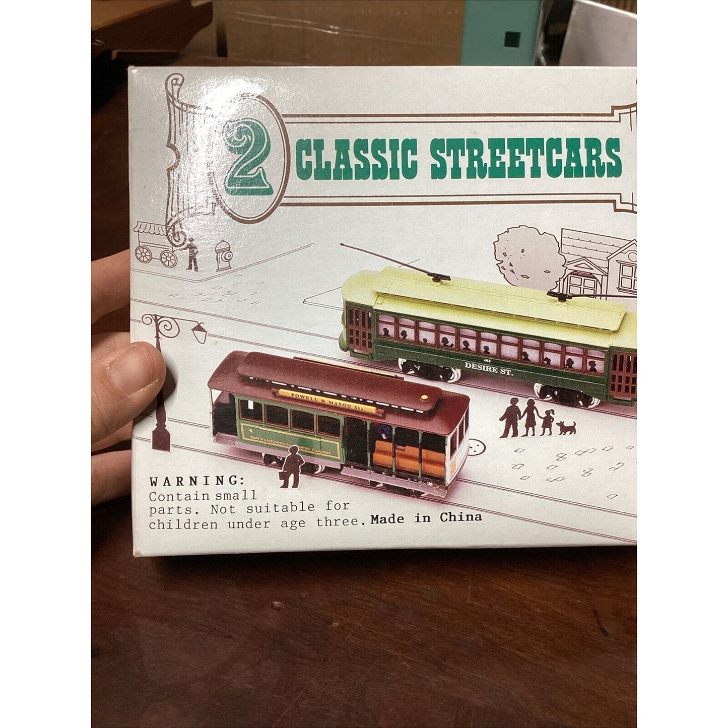 2 Classic Street Cars - Desire Trolley & San Francisco Cable Car