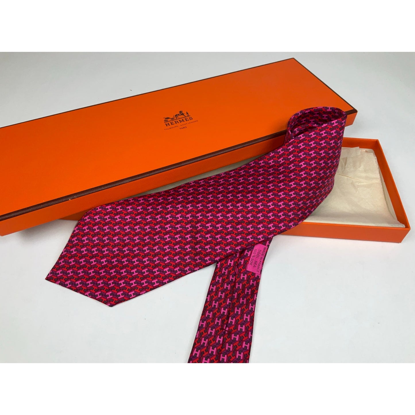 Men’s Hermès H Geometric Tie REF 5601 | No Box