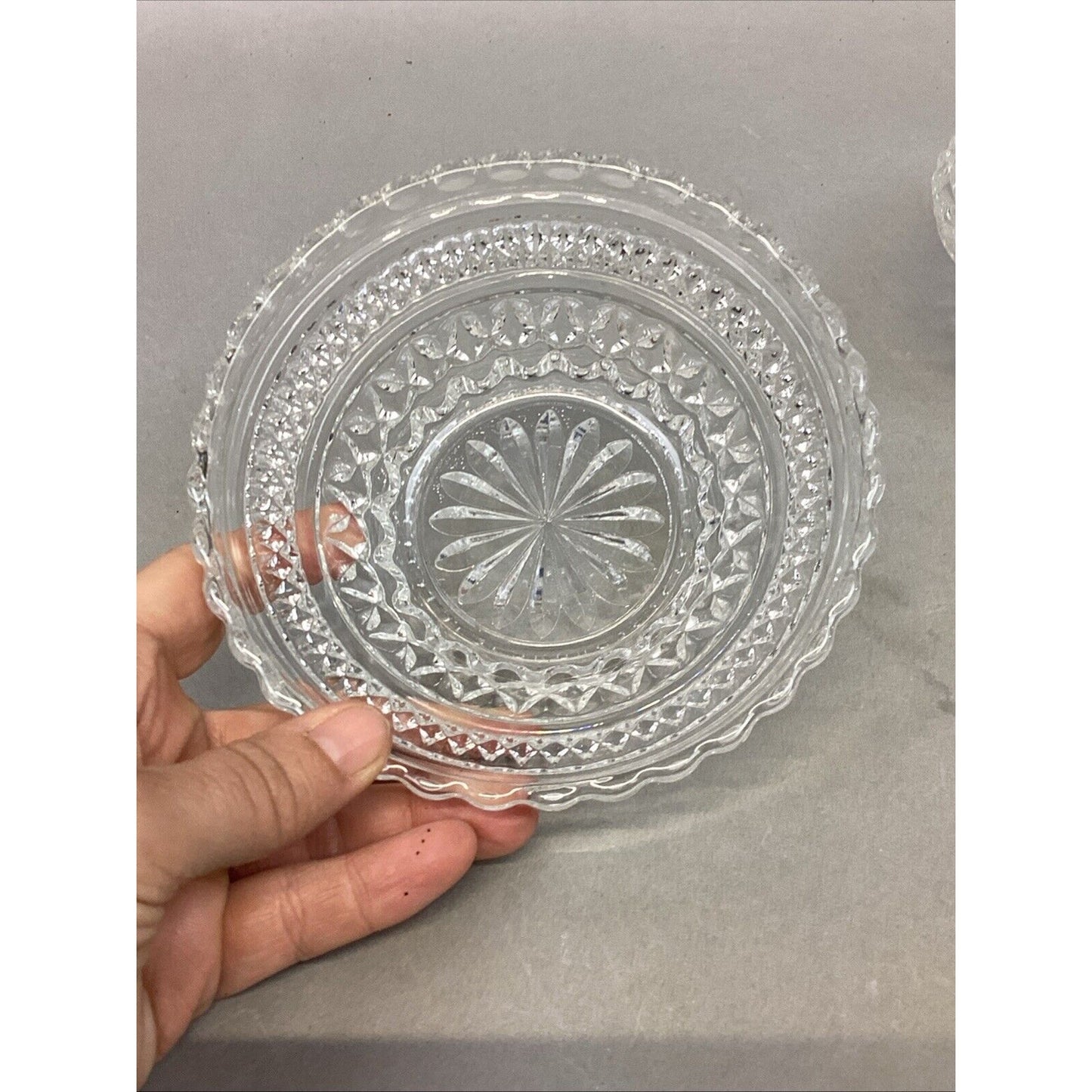 Set Of 2 Anchor Hocking Wexford Small Bowl & Indiana Glass Divided Serving Tray