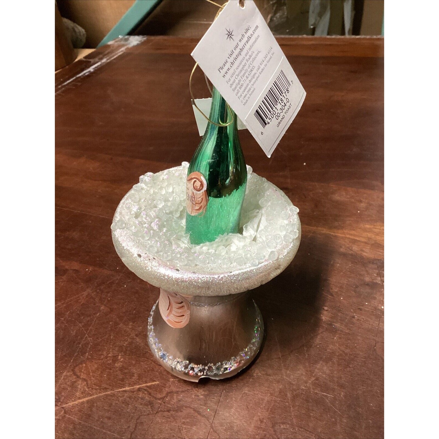 VTG Radko Grand Toast Year 2000 Y2K Champagne Bottle Bucket - Broken At Base