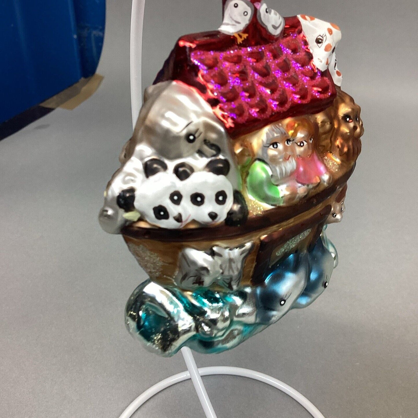 Christopher Radko And Kurt Adler Noah’s Ark Glass Ornaments