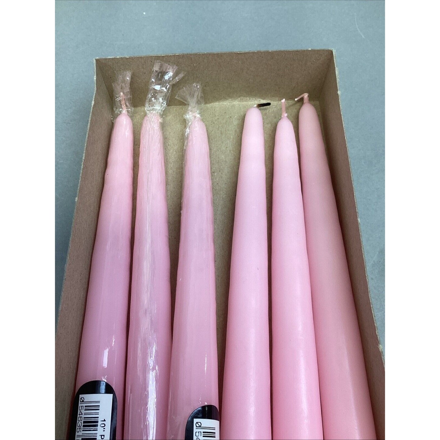 Dept 56 Glitterville Easter Egg Party Hat w/ 6 Patrician Pink 10” Candles