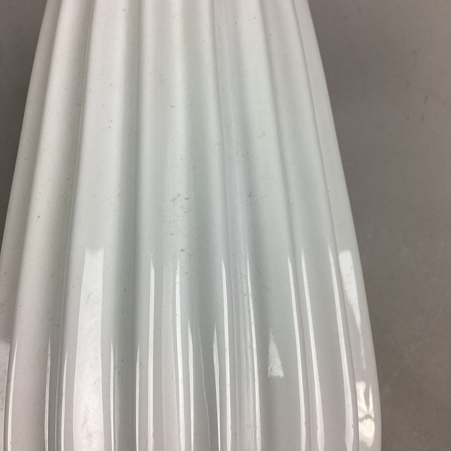 Large White Flower Vase - 12”