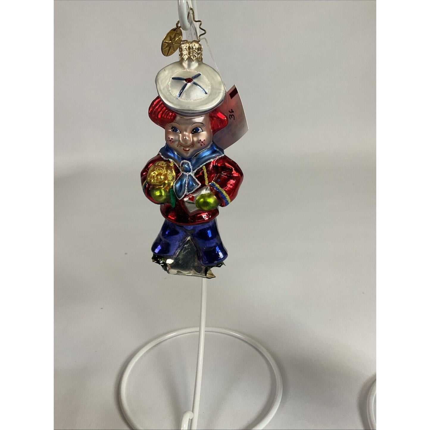 Radko Vintage King Henry VIII + Rags To Romance Boy Christmas Ornaments /Damaged