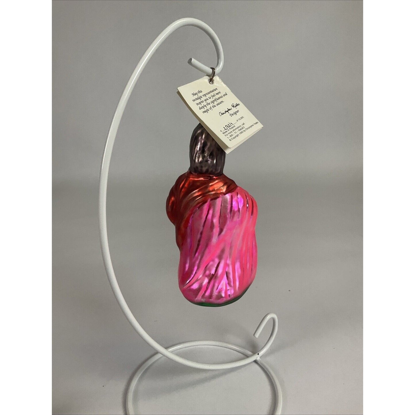 Christopher Radko Joseph From Nativity Set Glass Christmas Ornament LE