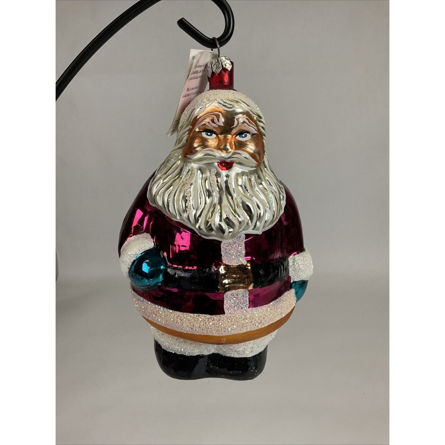Radko ROUND ABOUT SANTA Christmas Ornament LARGE