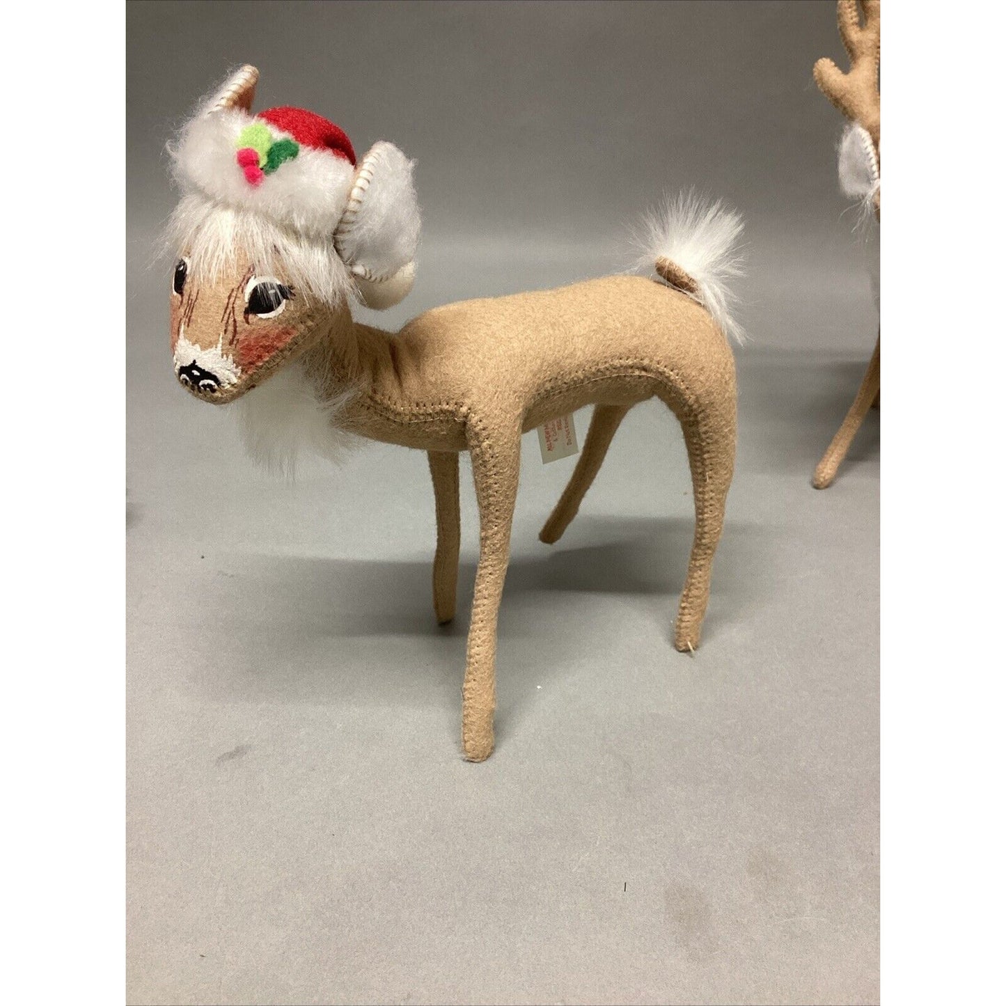 Vintage Annalee 2 Reindeer And 1 Mischievous Elf