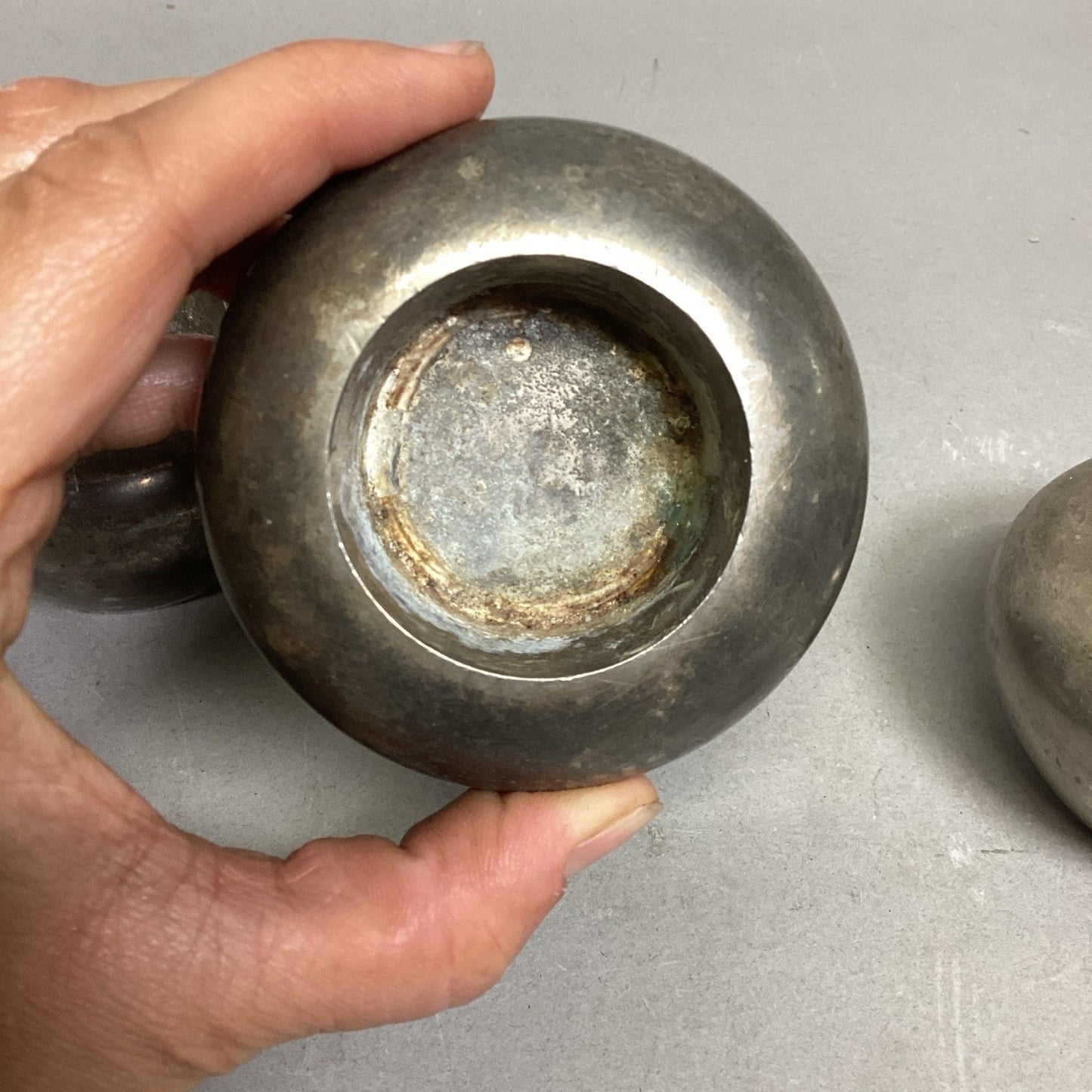 Set Of 4 Silver Plated Candle Holders - 1.75”Hx2.75”D