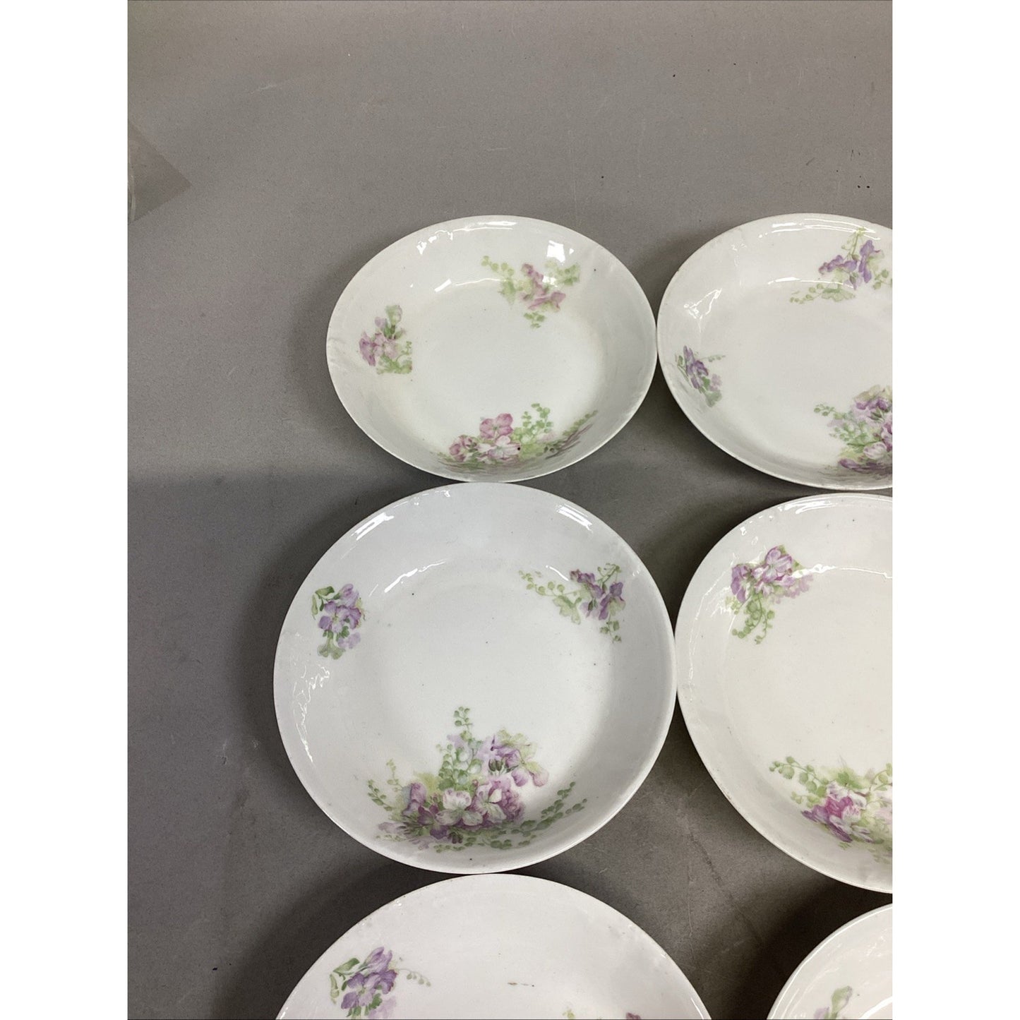 Set of 20 Limoges France Lavender Floral Plates/Bowls/Saucers